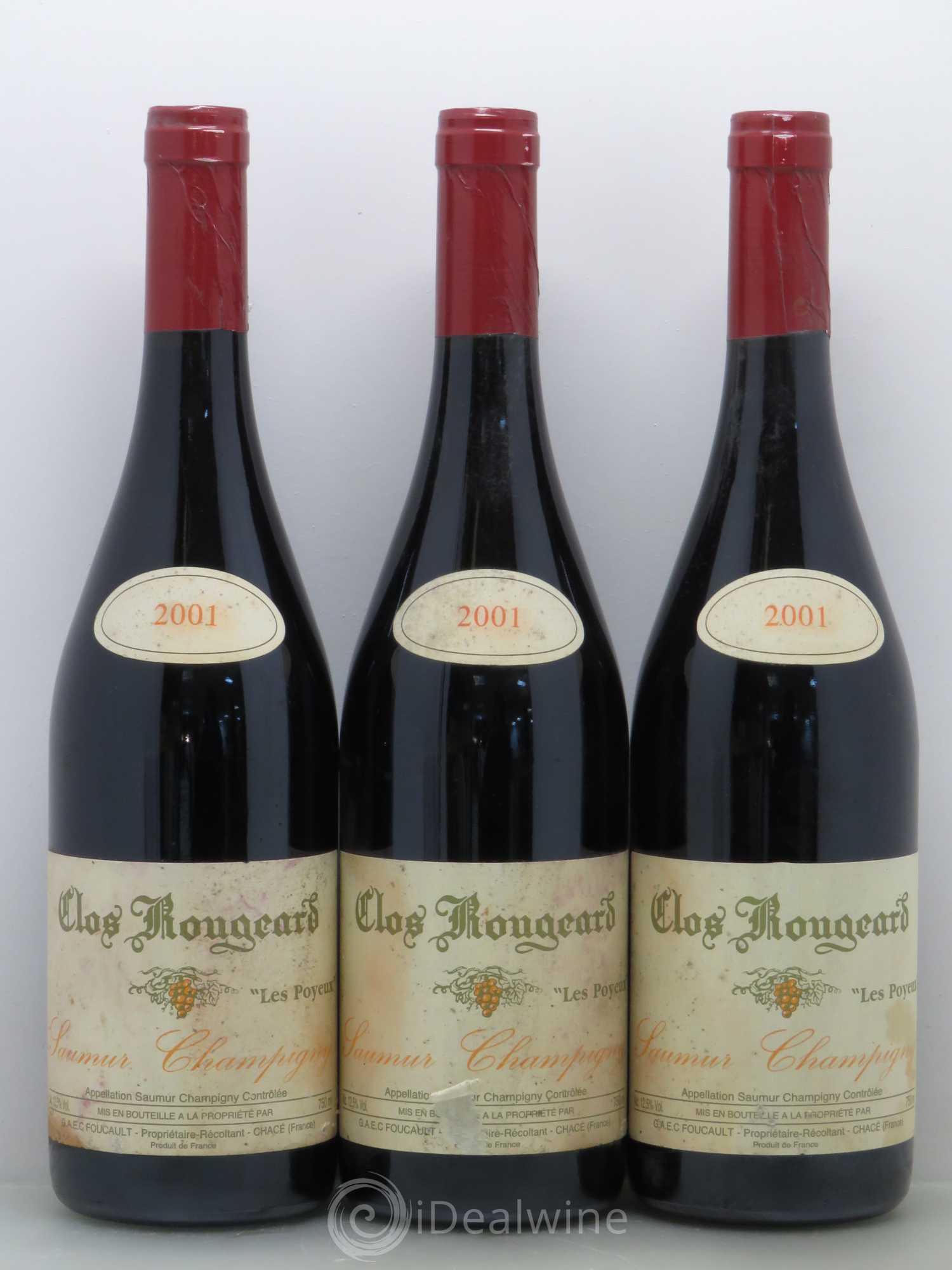 Saumur-Champigny Les Poyeux Clos Rougeard 2001 - Lot de 3 bouteilles - 0