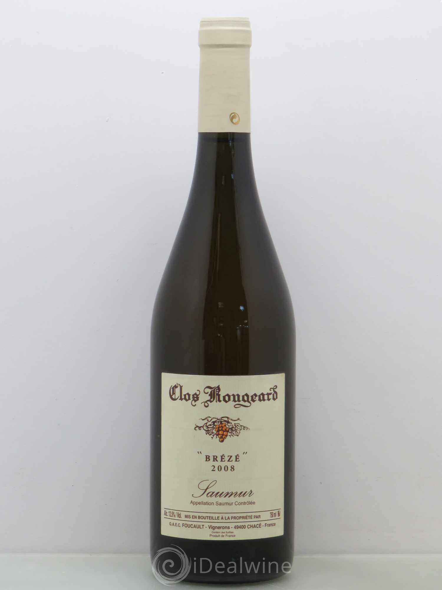 Saumur Brézé Clos Rougeard 2008 - Lot de 1 bouteille - 0