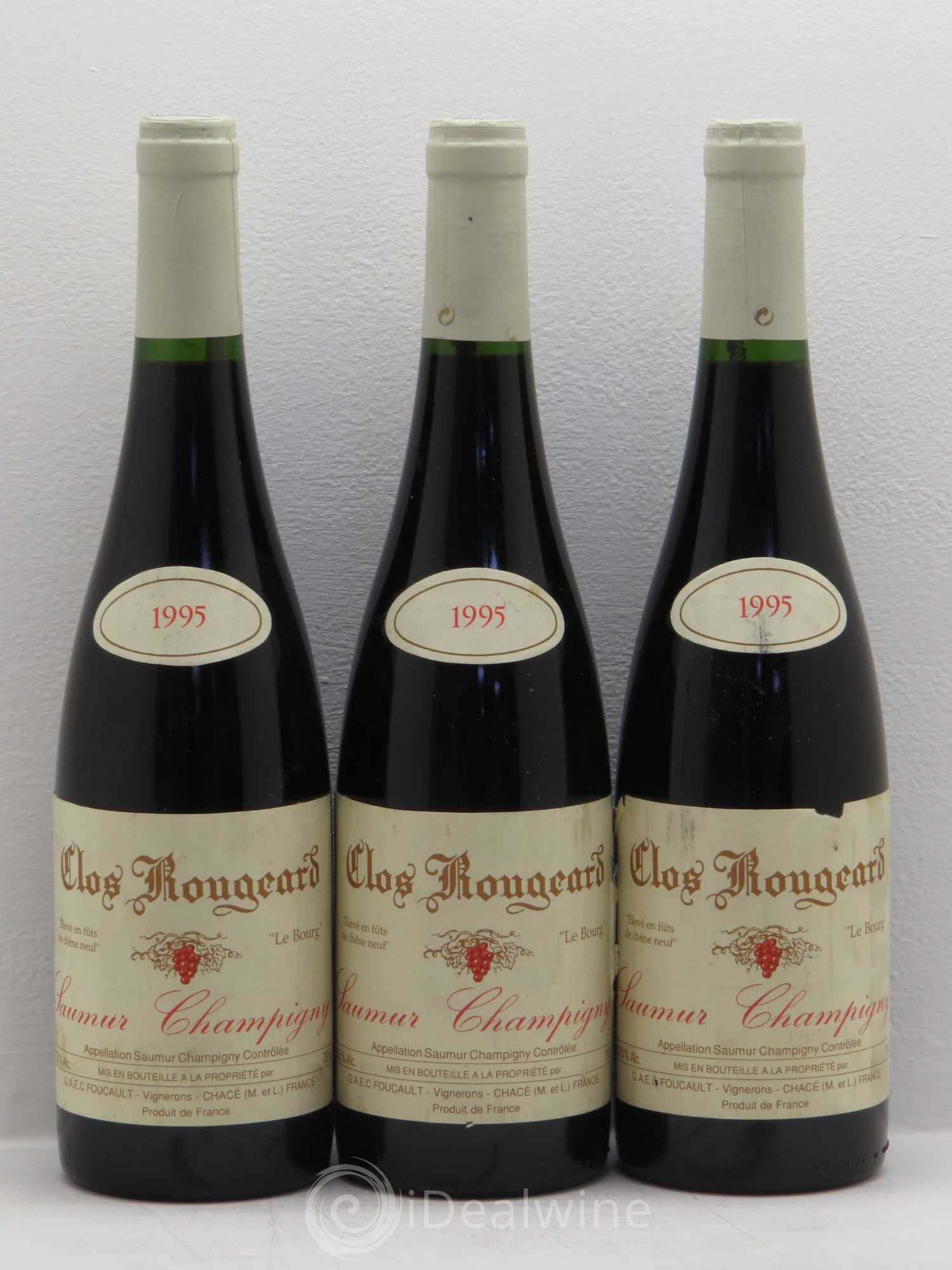 Saumur-Champigny Le Bourg Clos Rougeard 1995 - Lot de 3 bouteilles - 0