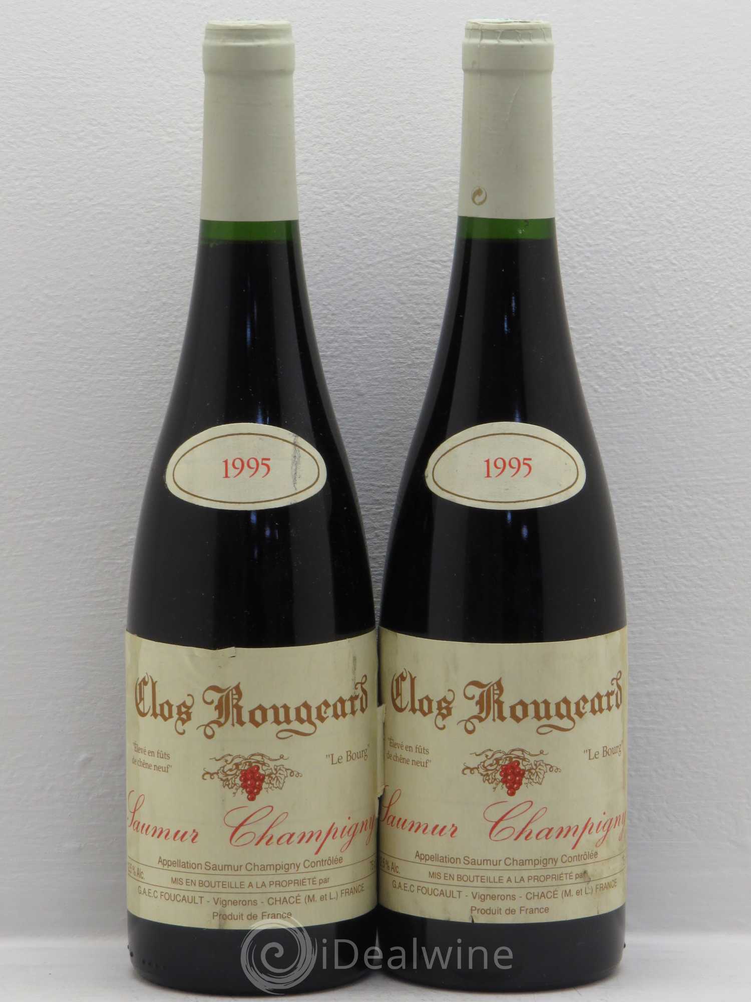 Saumur-Champigny Le Bourg Clos Rougeard 1995 - Lot de 2 bouteilles - 0