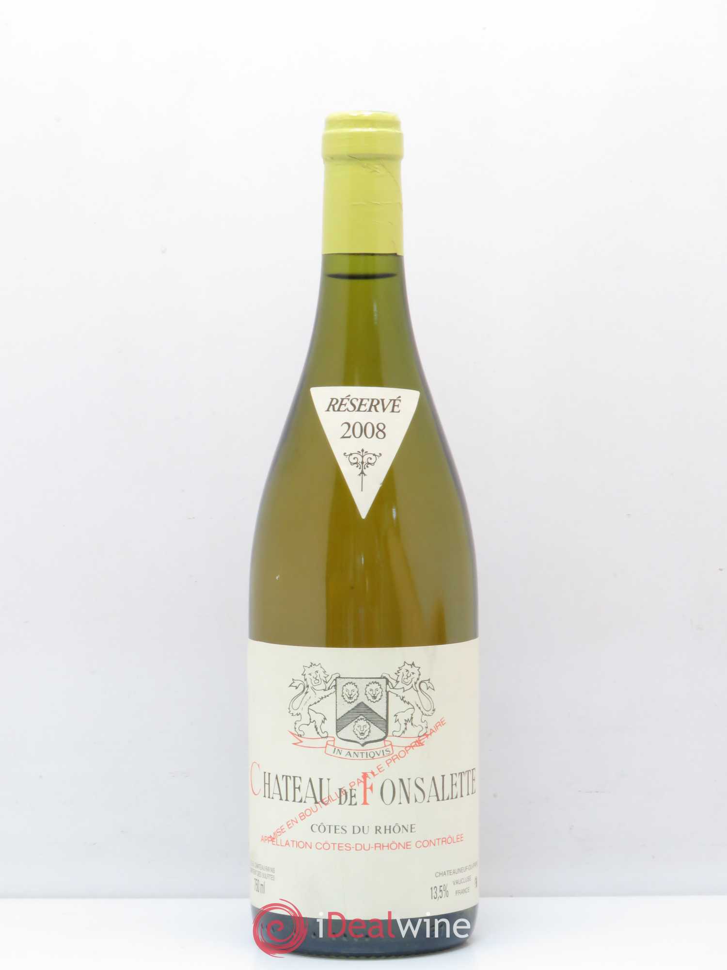 Côtes-du-Rhône Château de Fonsalette Emmanuel Reynaud 2008 - Lot de 1 bouteille - 0