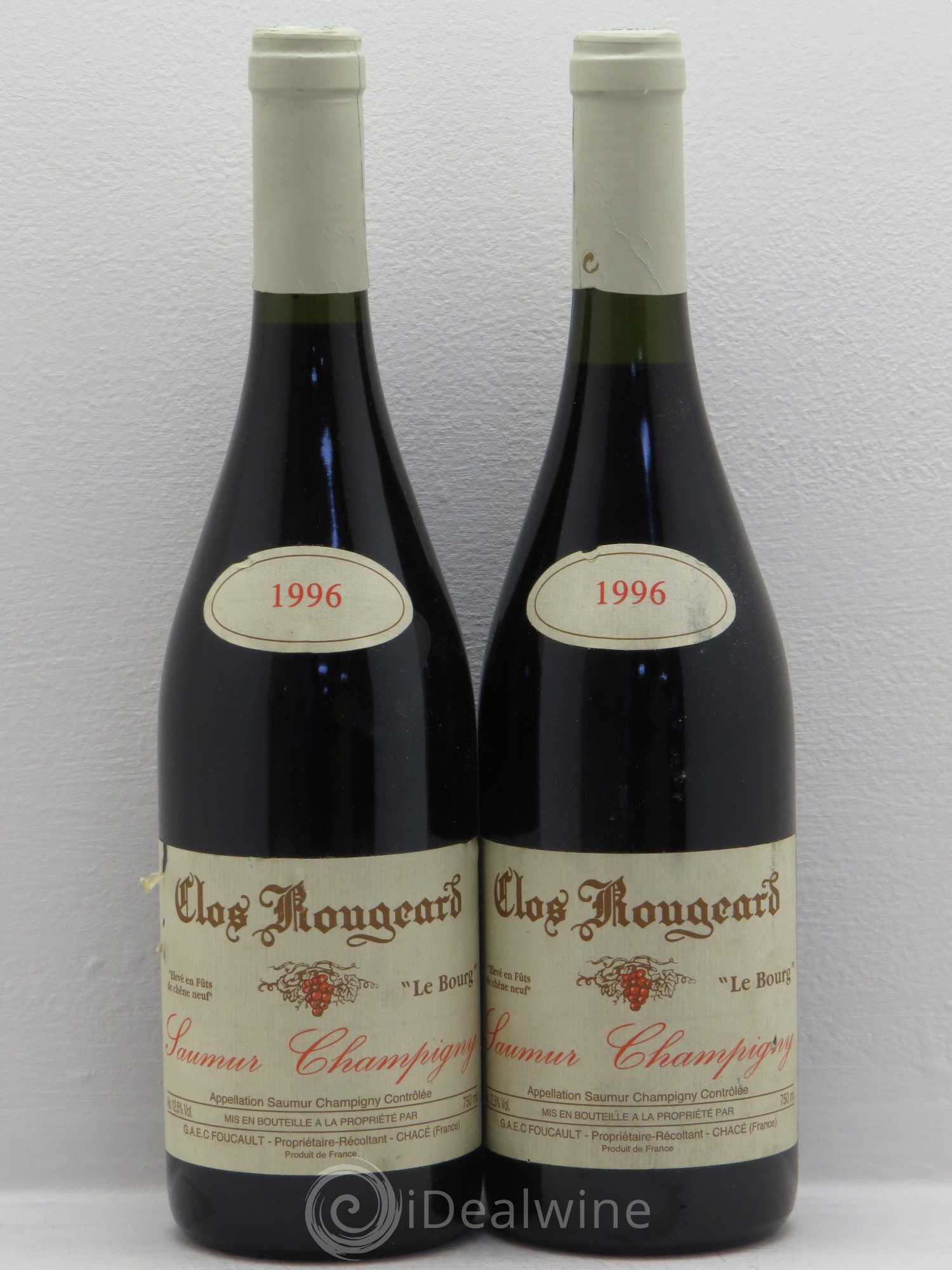 Saumur-Champigny Le Bourg Clos Rougeard 1996 - Lot de 2 bouteilles - 0