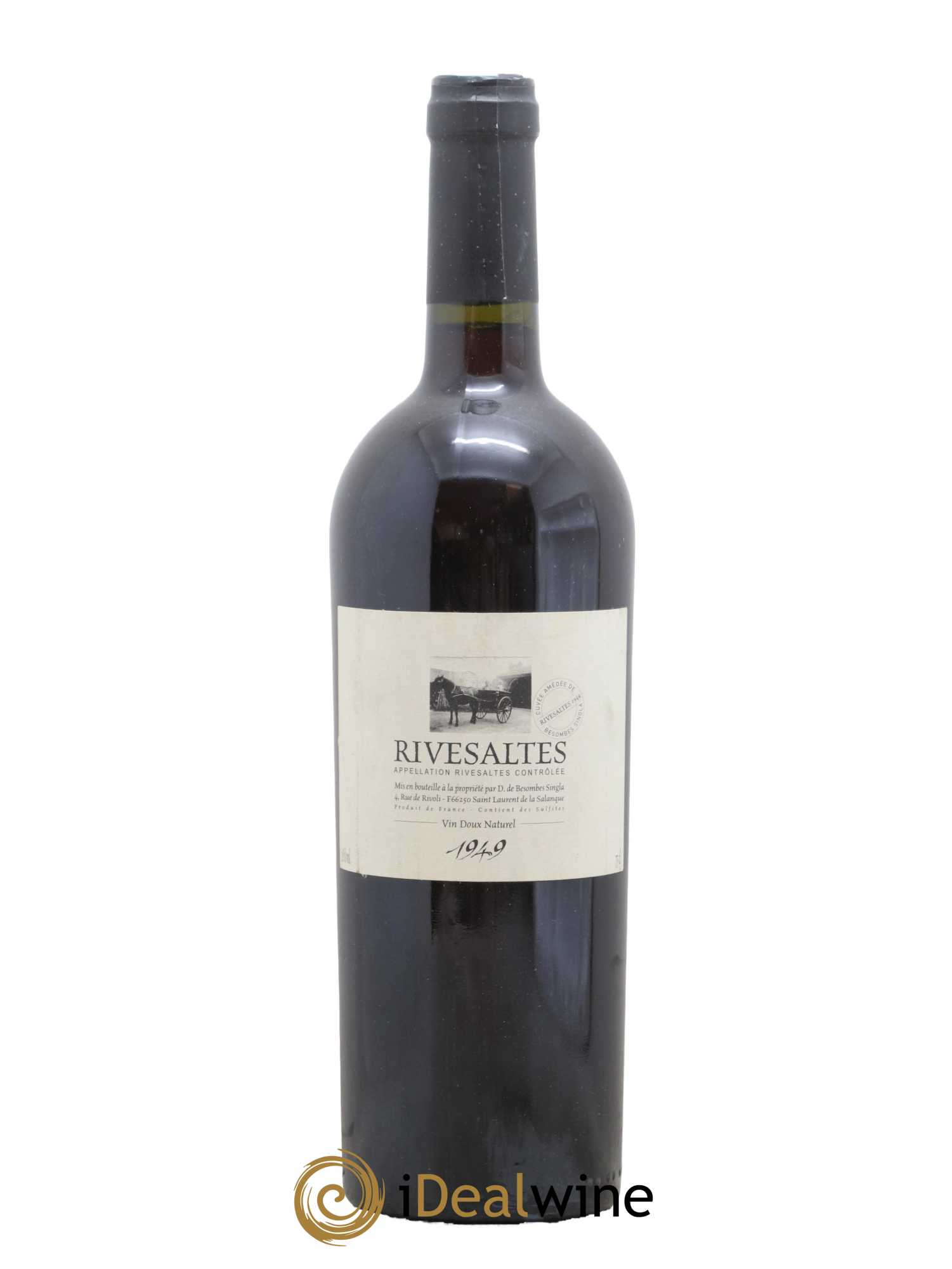 Rivesaltes Amédée de Besombes Singla (Domaine) 1949 - Lot de 1 bouteille - 0