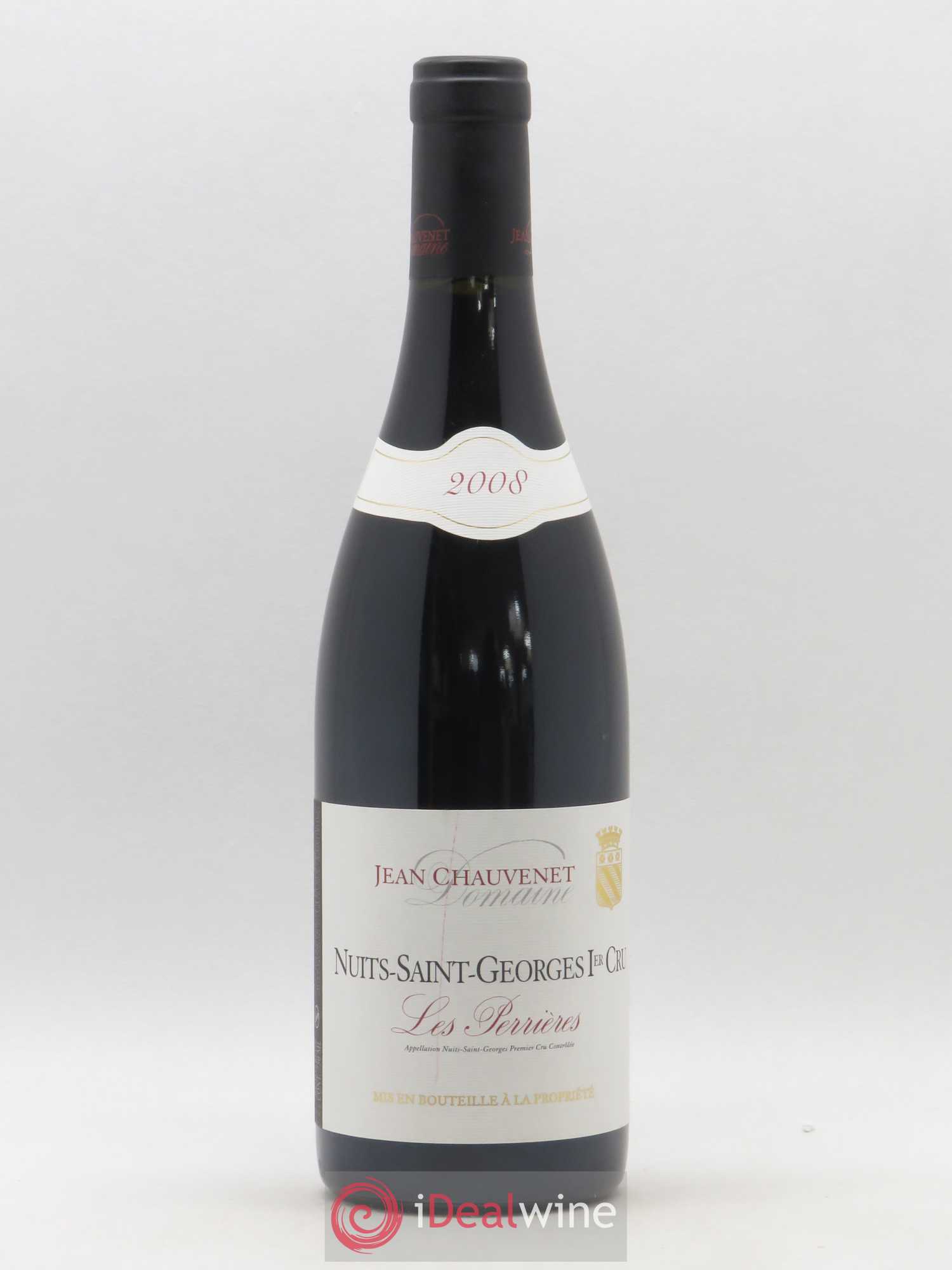 Nuits-Saint-Georges 1er Cru Les Perrières Domaine Jean Chauvenet (sans prix de réserve) 2008 - Posten von 1 Flasche - 0