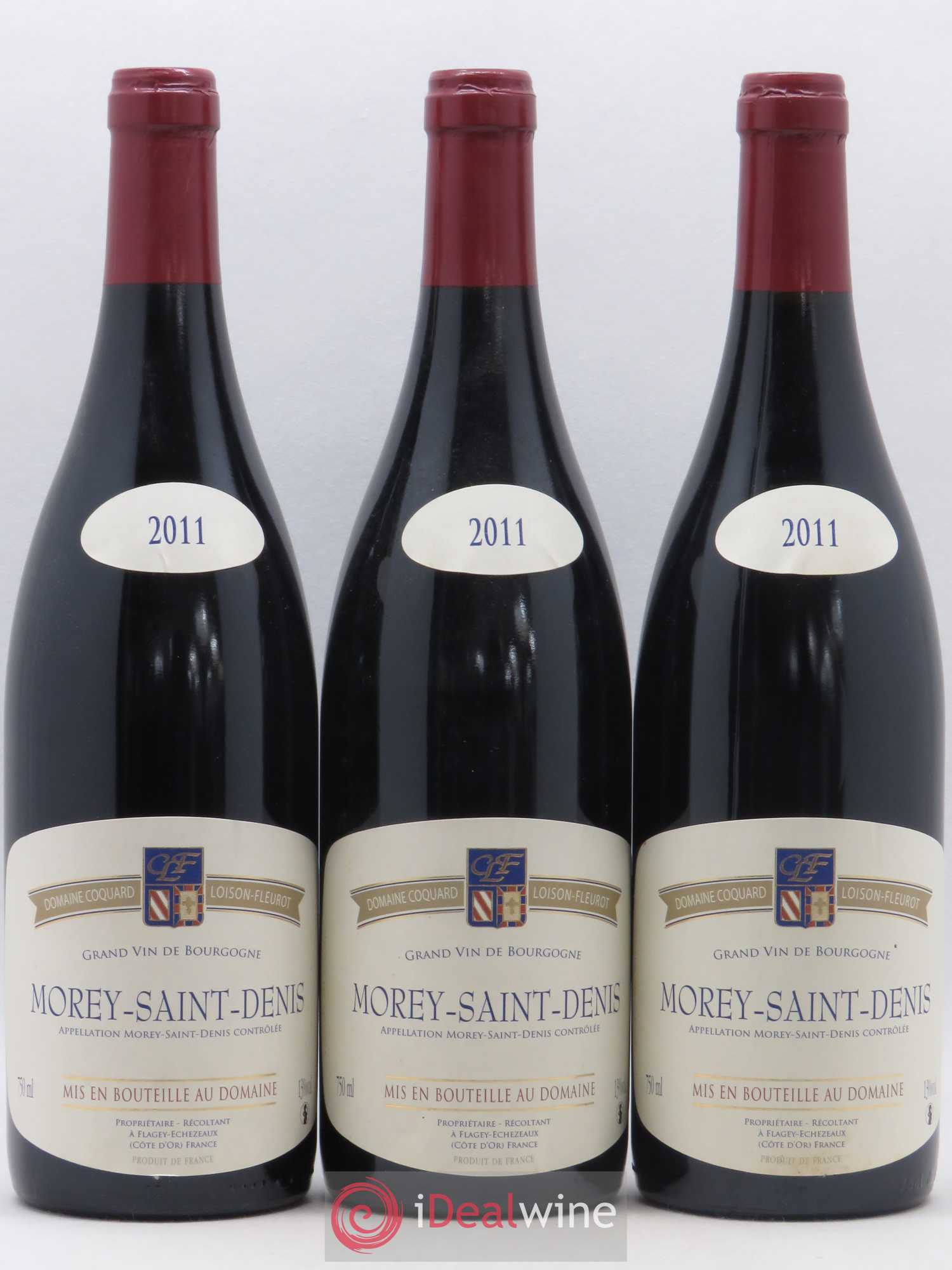 Morey-Saint-Denis Domaine Coquard-Loison-Fleurot 2011 - Posten von 3 Flaschen - 0