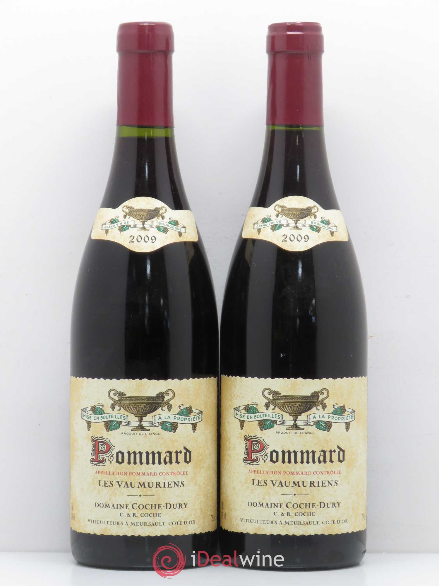 Pommard les Vaumuriens Coche Dury (Domaine) 2009 - Lot de 2 bouteilles - 0