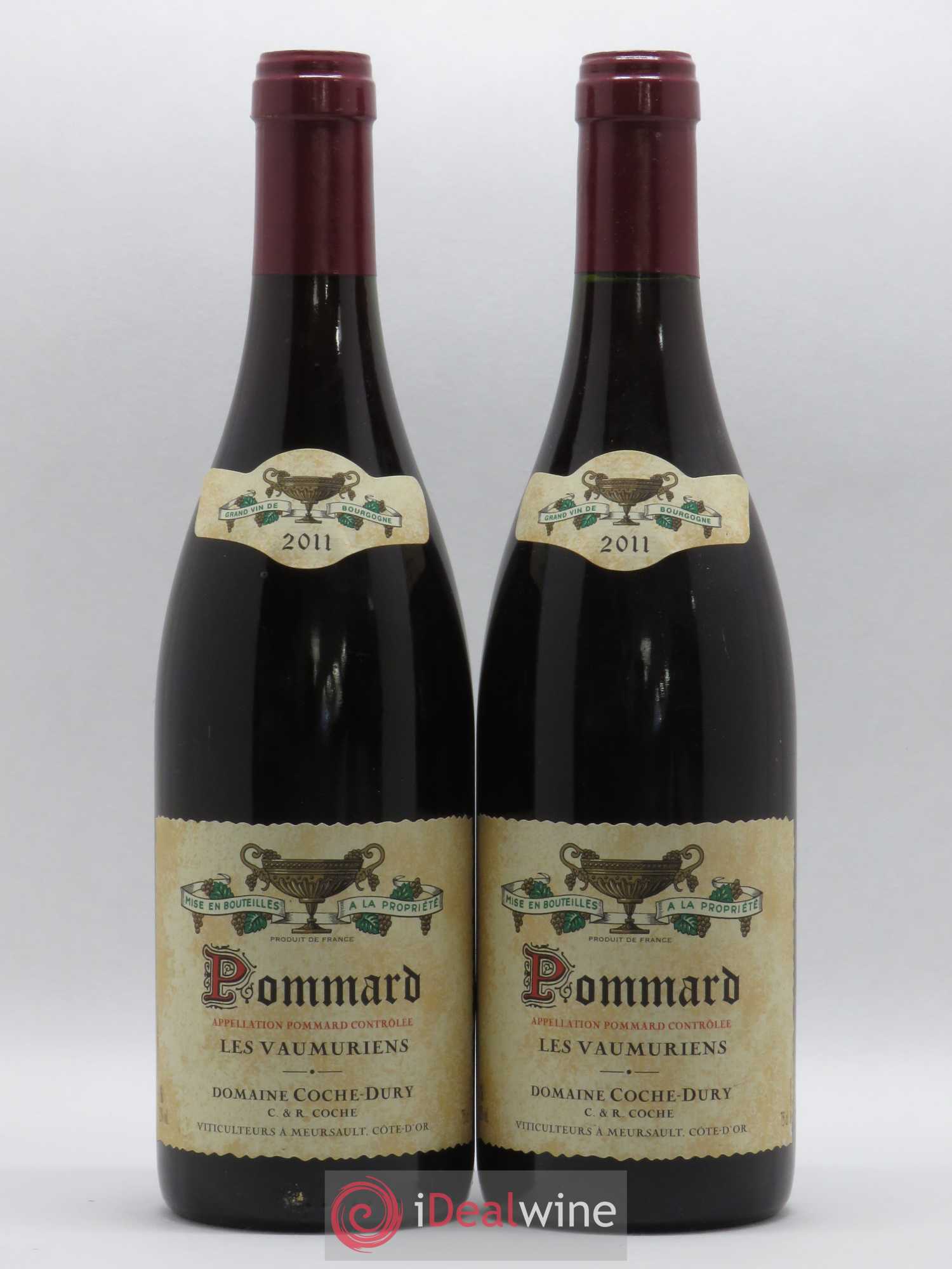 Pommard les Vaumuriens Coche Dury (Domaine) 2011 - Lot de 2 bouteilles - 0