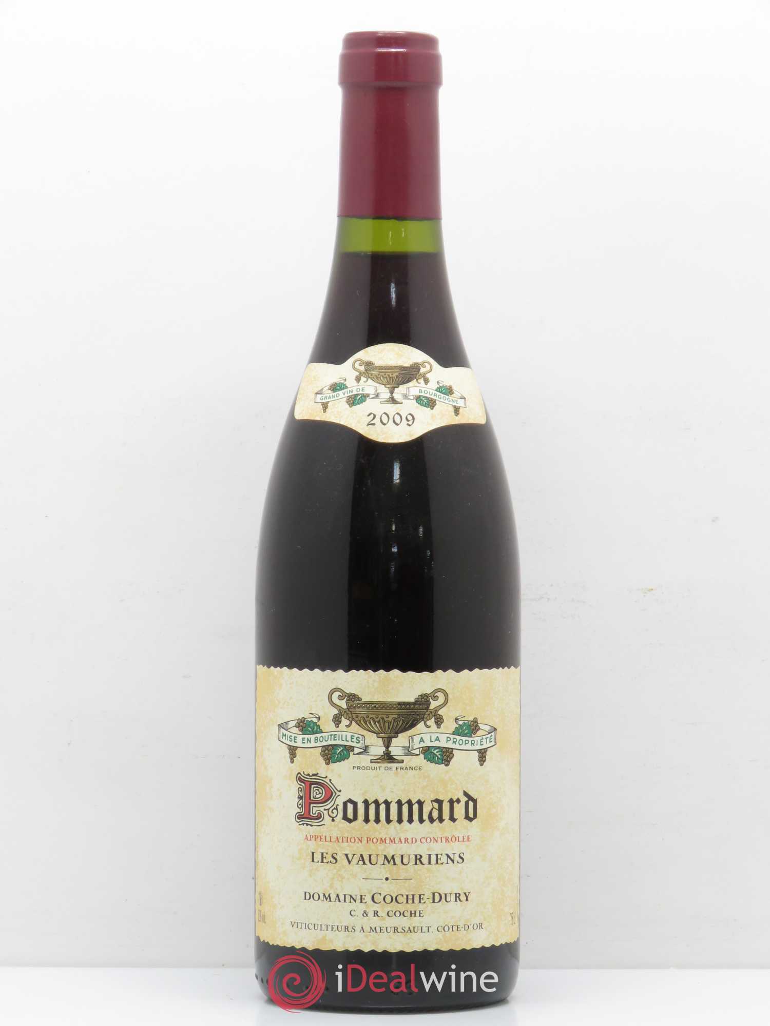 Pommard les Vaumuriens Coche Dury (Domaine) 2009 - Lot de 1 bouteille - 0