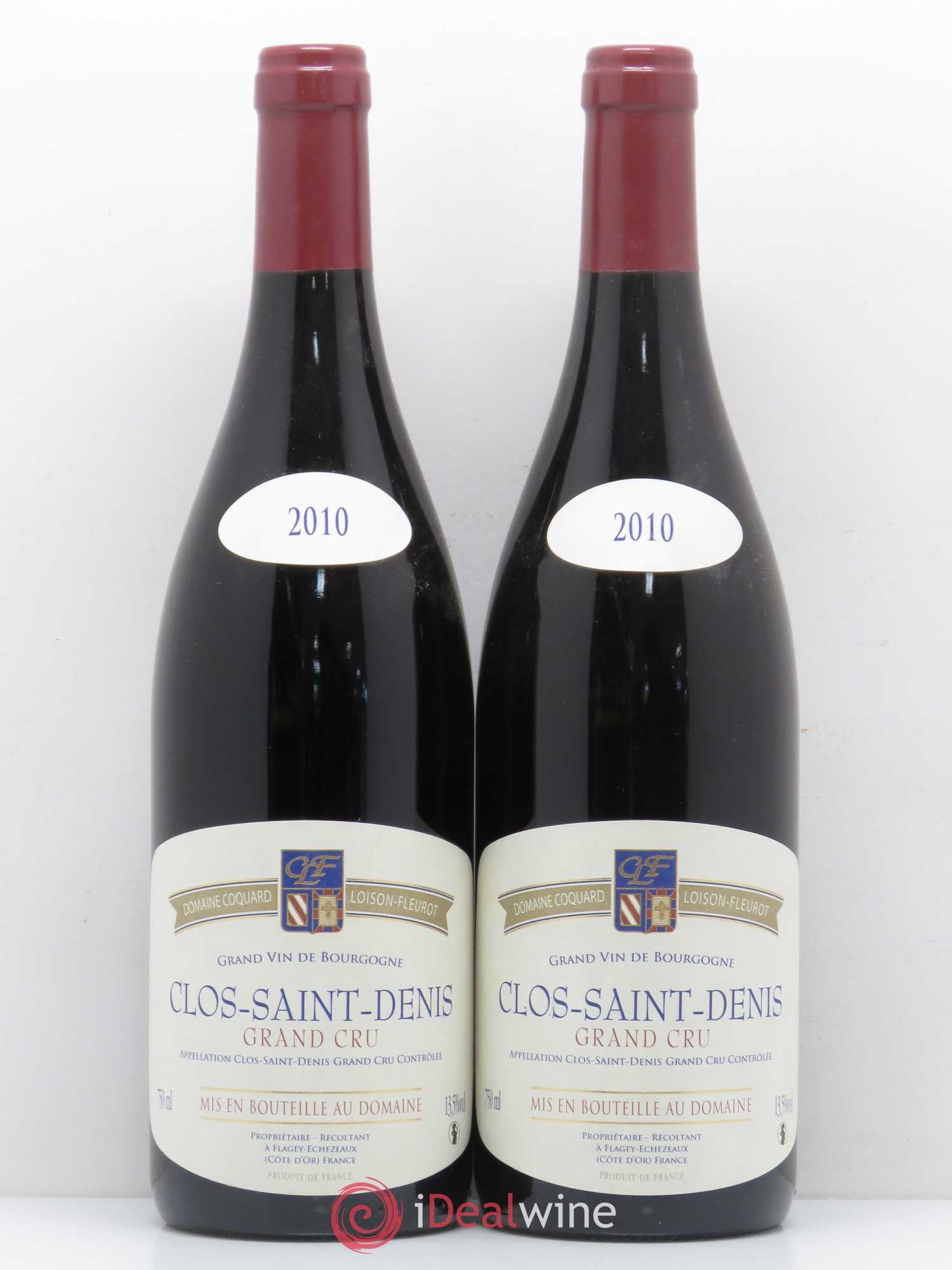 Clos Saint-Denis Grand Cru Coquard Loison Fleurot 2010 - Lot de 2 bouteilles - 0