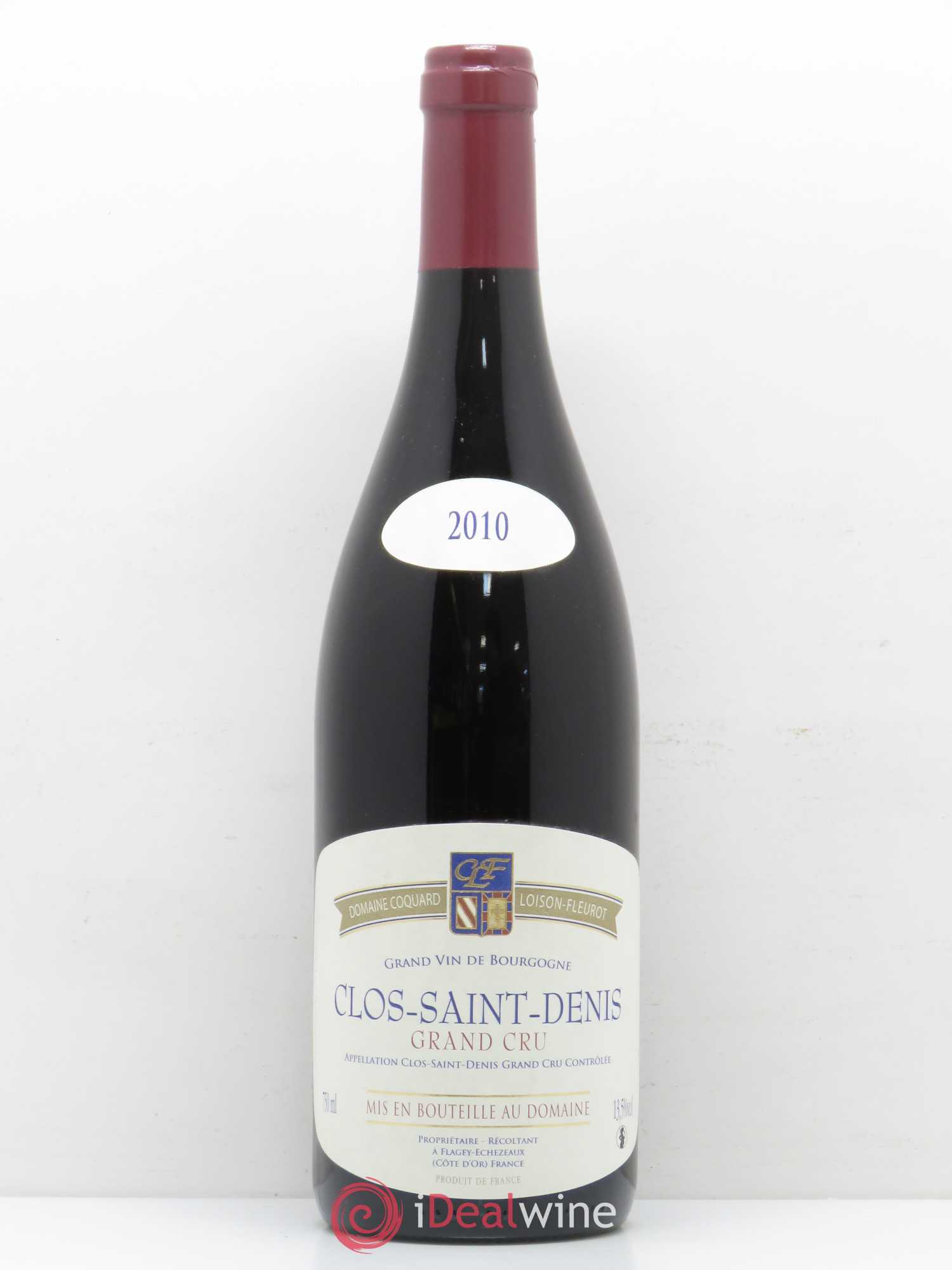 Clos Saint-Denis Grand Cru Coquard Loison Fleurot 2010 - Lot de 1 bouteille - 0
