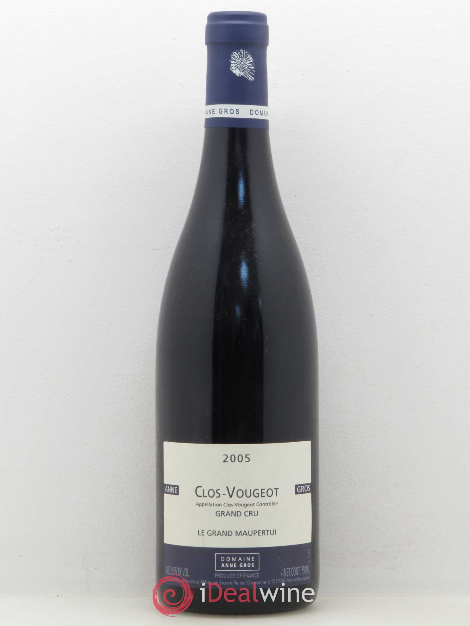 Clos de Vougeot Grand Cru Le Grand Maupertui Anne Gros 2005 - Lot de 1 bouteille - 0