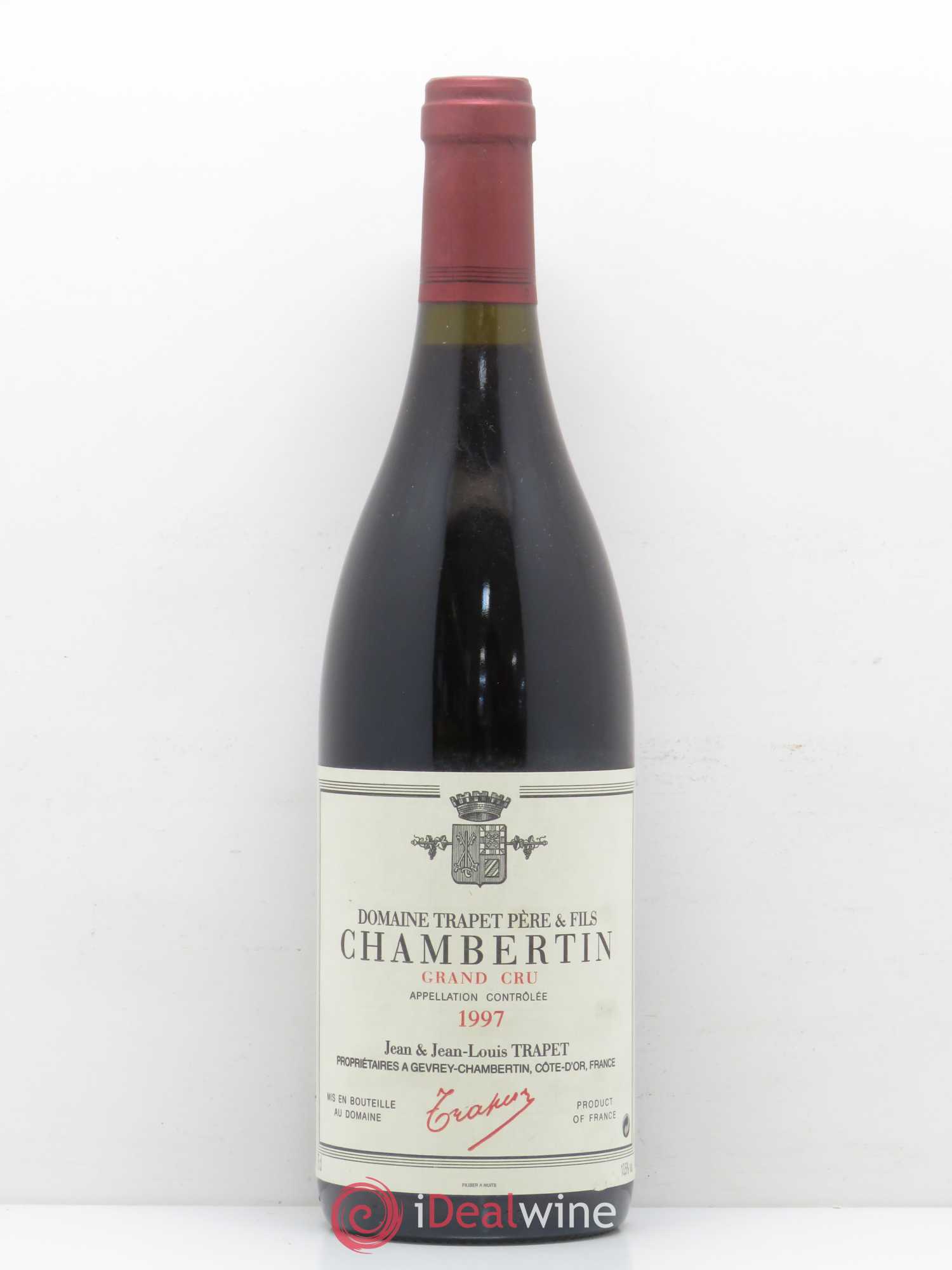 Chambertin Grand Cru Domaine Trapet 1997 - Lot de 1 bouteille - 0