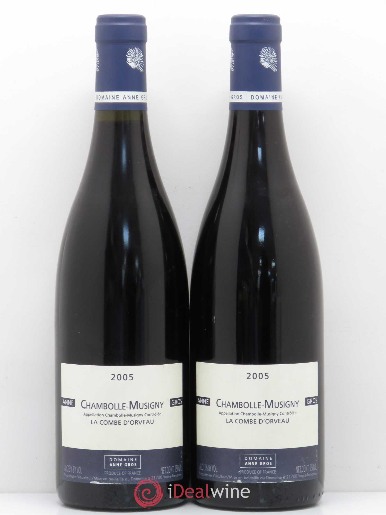 Chambolle-Musigny La Combe d'Orveau Anne Gros 2005 - Lot de 2 bouteilles - 0