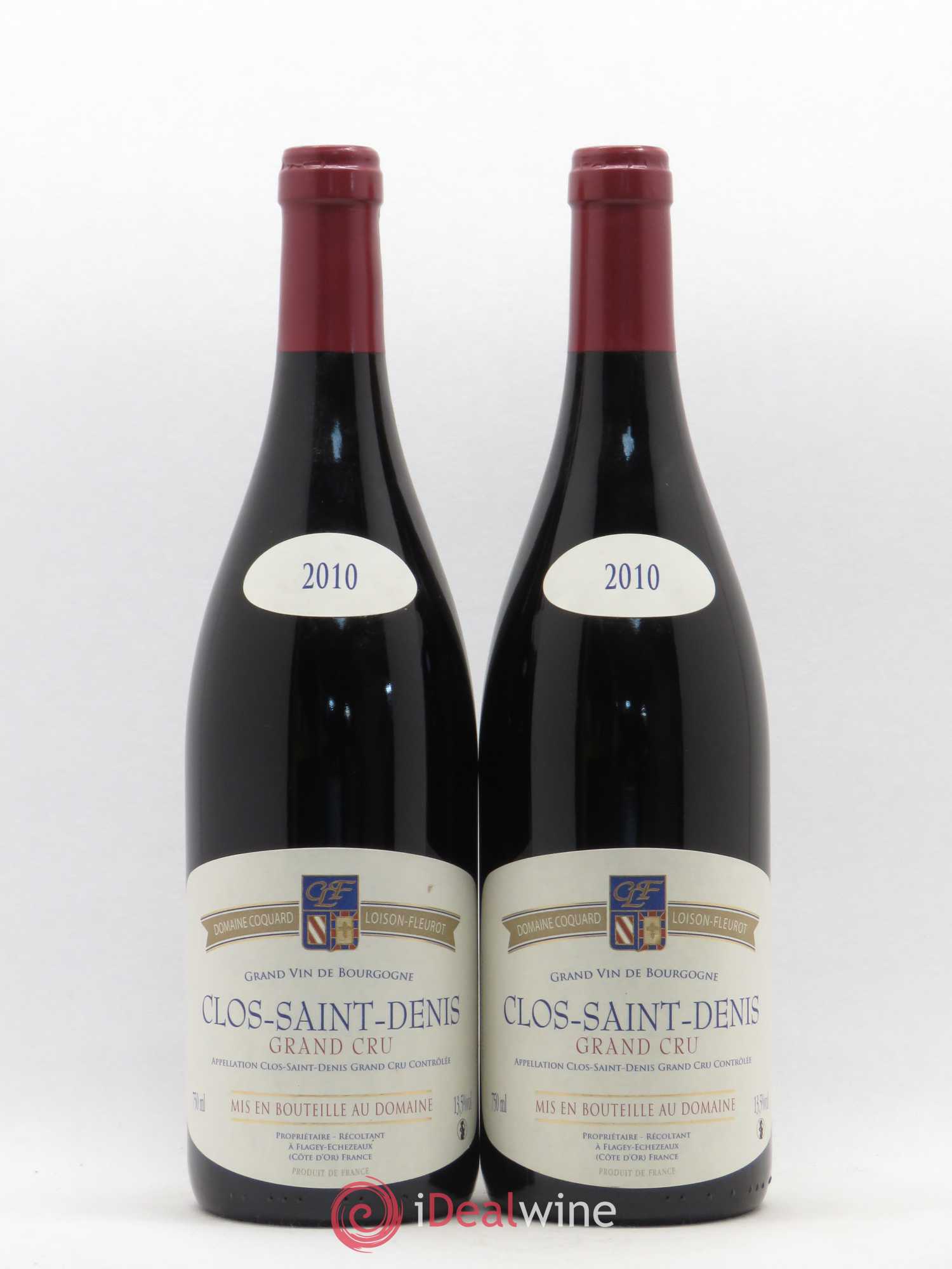 Clos Saint-Denis Grand Cru Domaine Coquard-Loison-Fleurot 2010 - Posten von 2 Flaschen - 0
