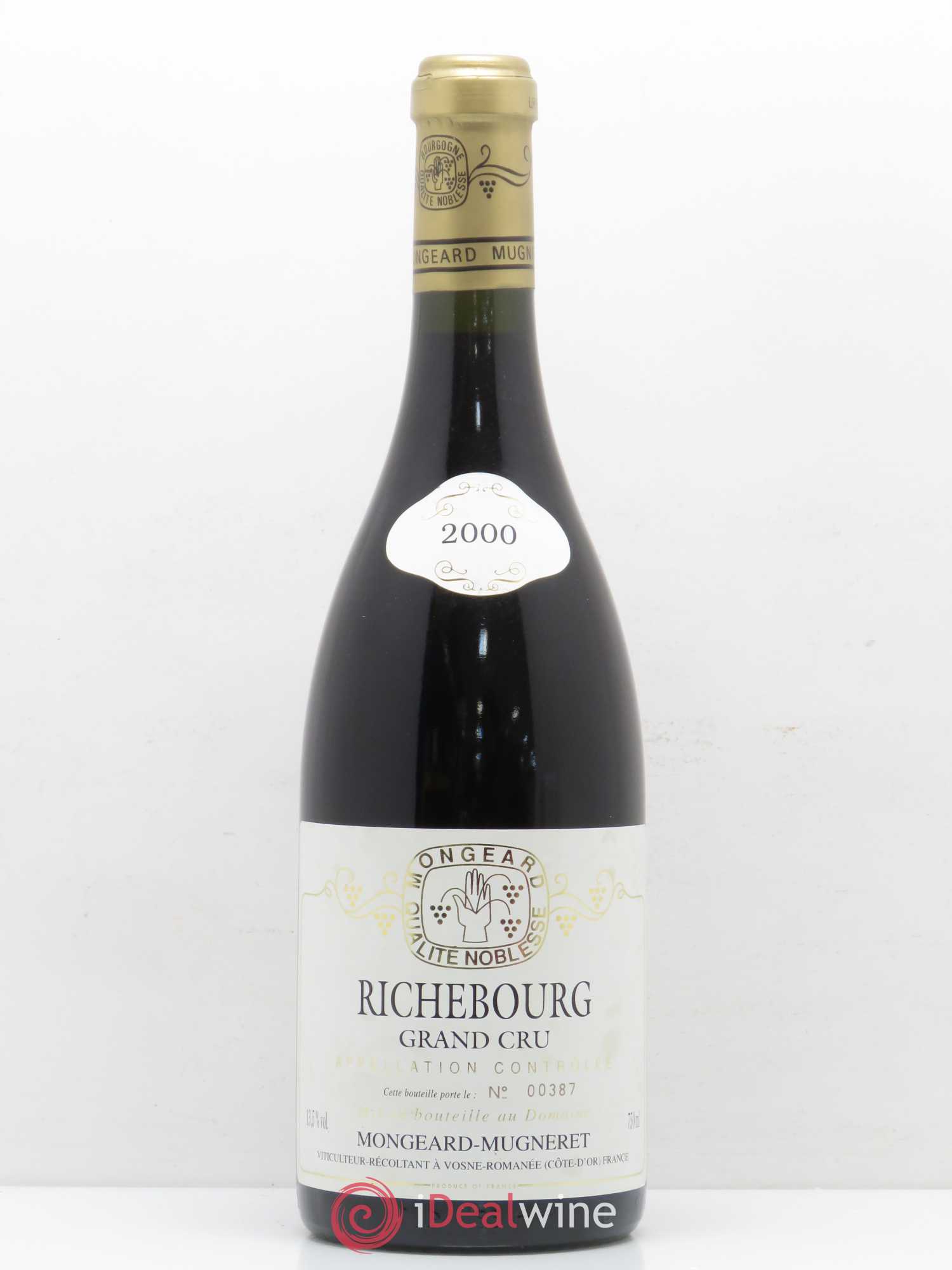 Richebourg Grand Cru Mongeard-Mugneret (Domaine) 2000 - Lot de 1 bouteille - 0