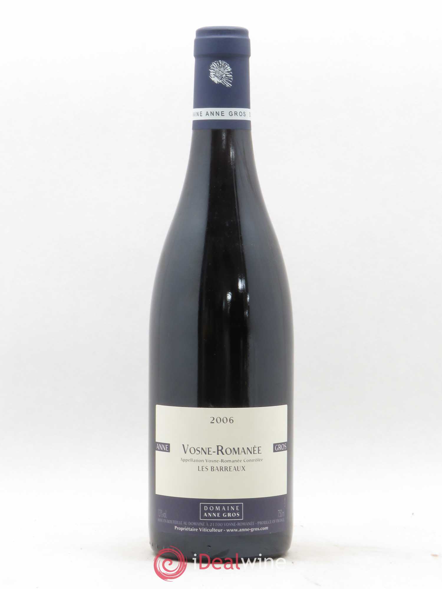 Vosne-Romanée Les Barreaux Anne Gros 2006 - Lot de 1 bouteille - 0