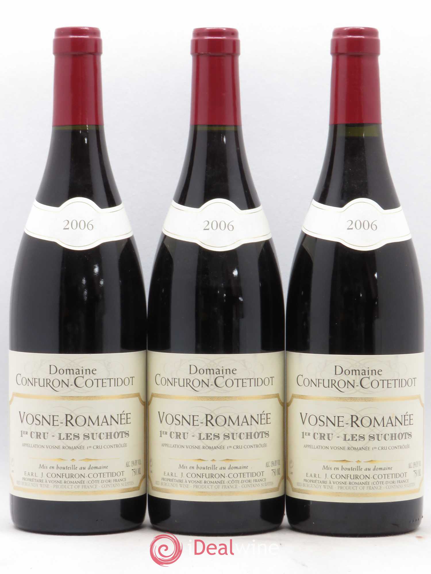 Vosne-Romanée 1er Cru Les Suchots Confuron-Cotetidot 2006 - Lot de 3 bouteilles - 0