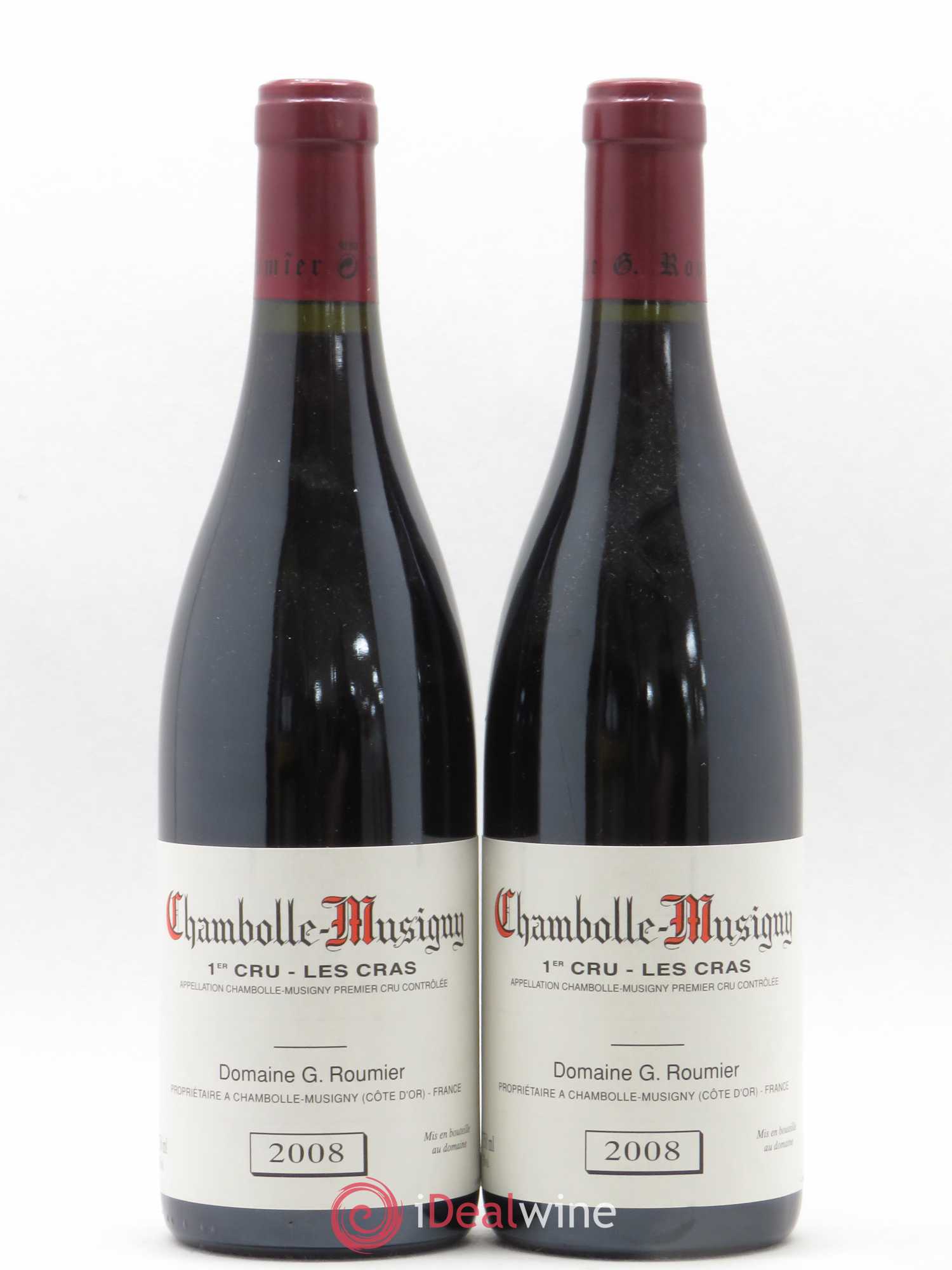 Chambolle-Musigny 1er Cru Les Cras Georges Roumier (Domaine) 2008 - Lot de 2 bouteilles - 0