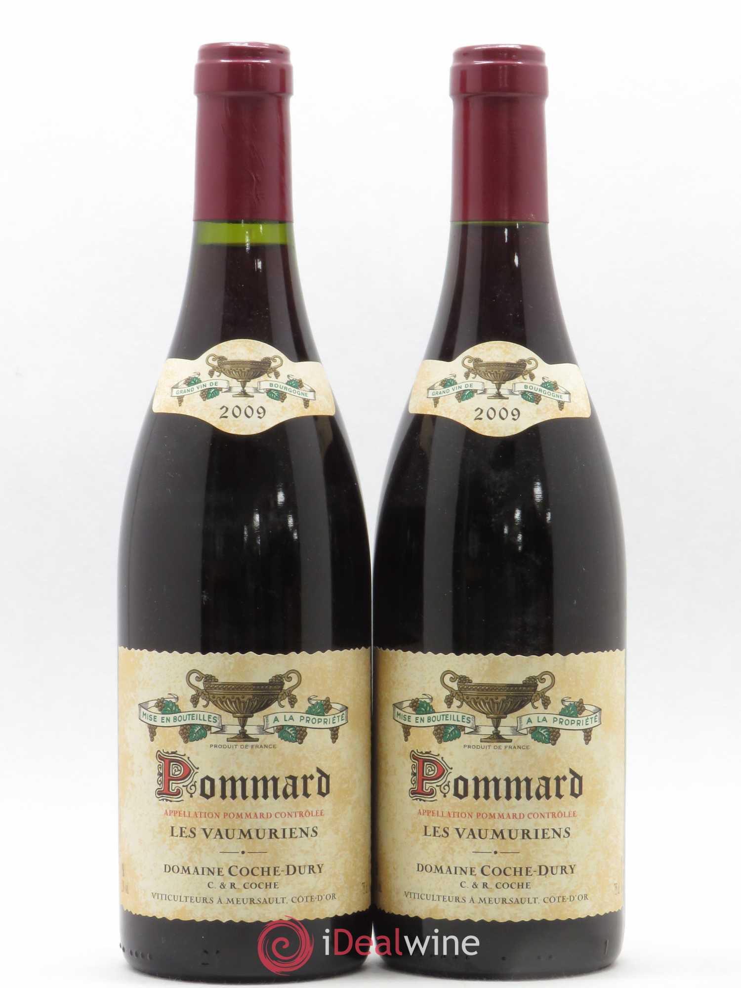 Pommard les Vaumuriens Coche Dury (Domaine) 2009 - Lot de 2 bouteilles - 0