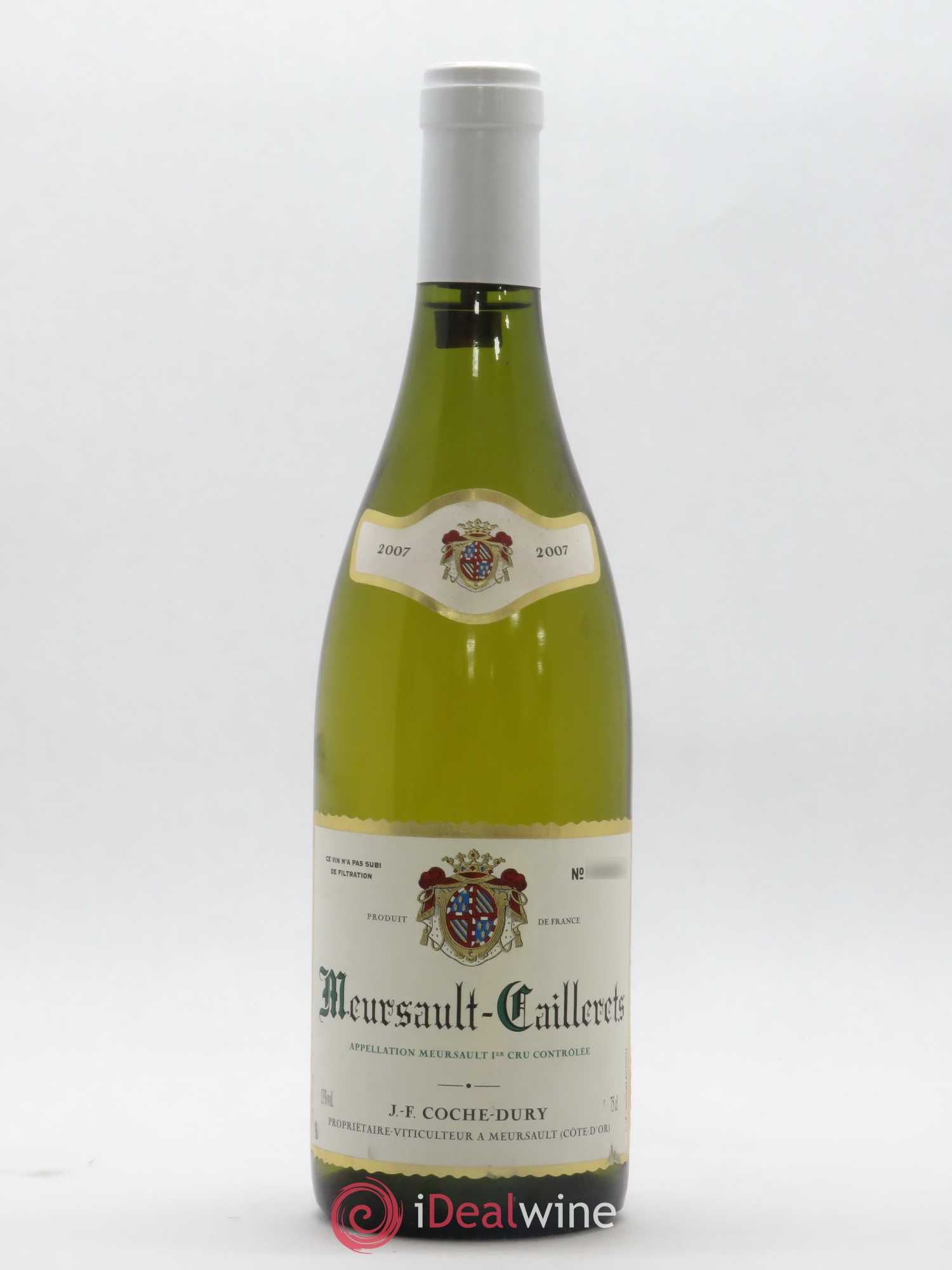 Meursault 1er Cru Caillerets Coche Dury (Domaine) 2007 - Lot de 1 bouteille - 0