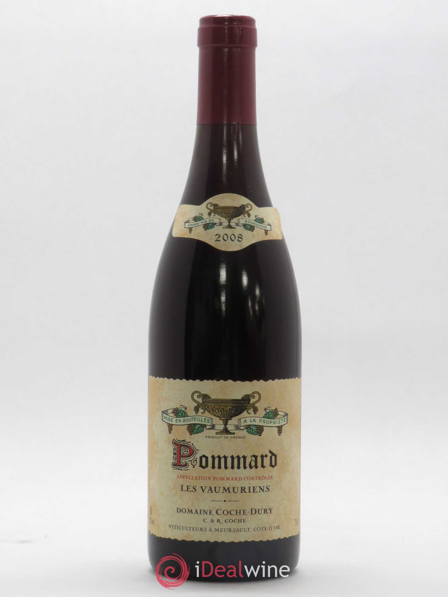 Pommard les Vaumuriens Coche Dury (Domaine) 2008 - Lot de 1 bouteille - 0