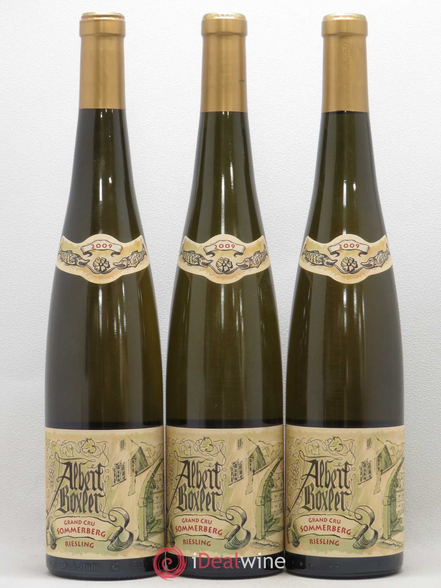 Alsace Riesling Grand Cru Sommerberg Albert Boxler 2009 - Lot de 3 bouteilles - 0