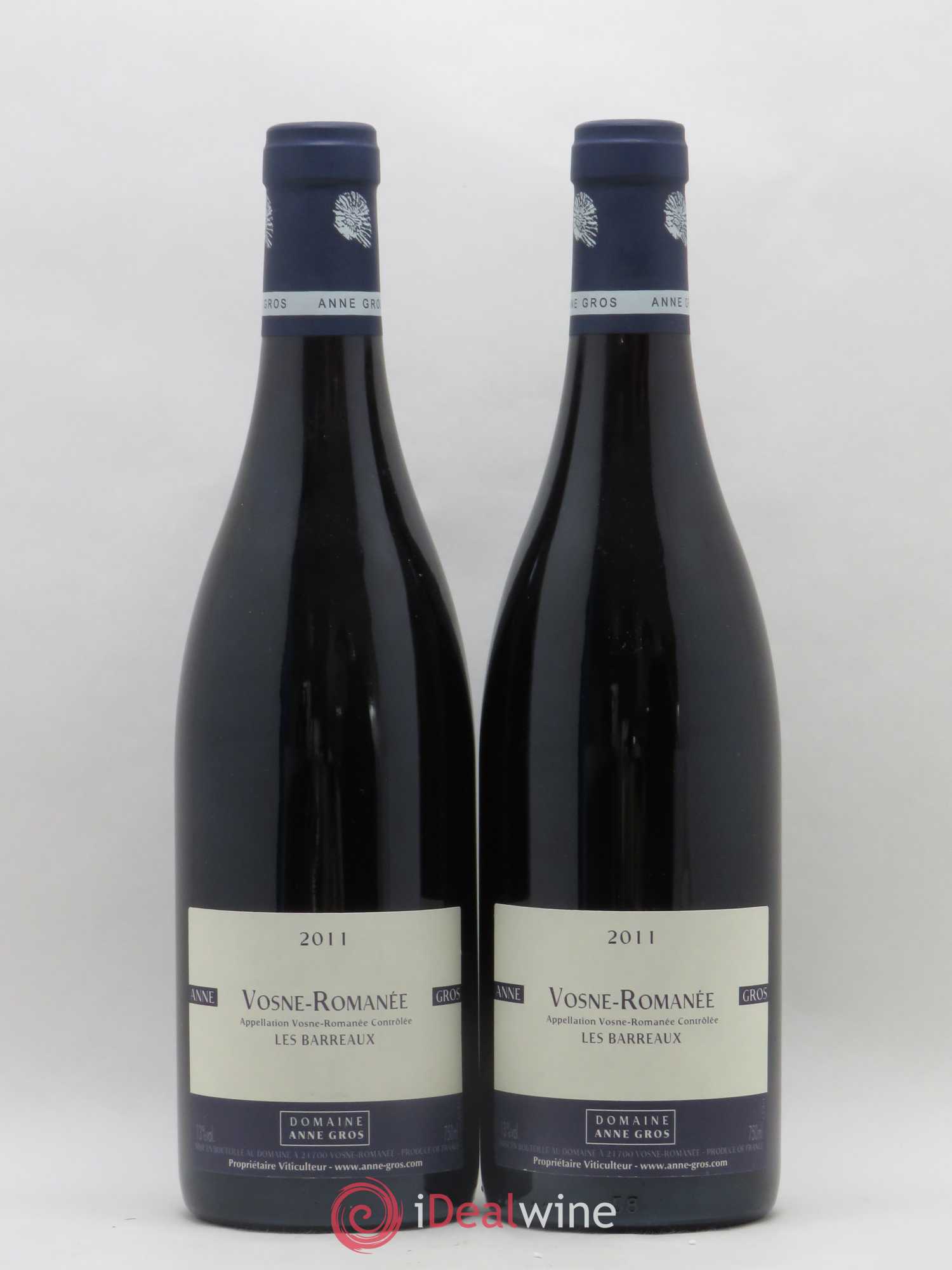 Vosne-Romanée Les Barreaux Anne Gros 2011 - Lot de 2 bouteilles - 0