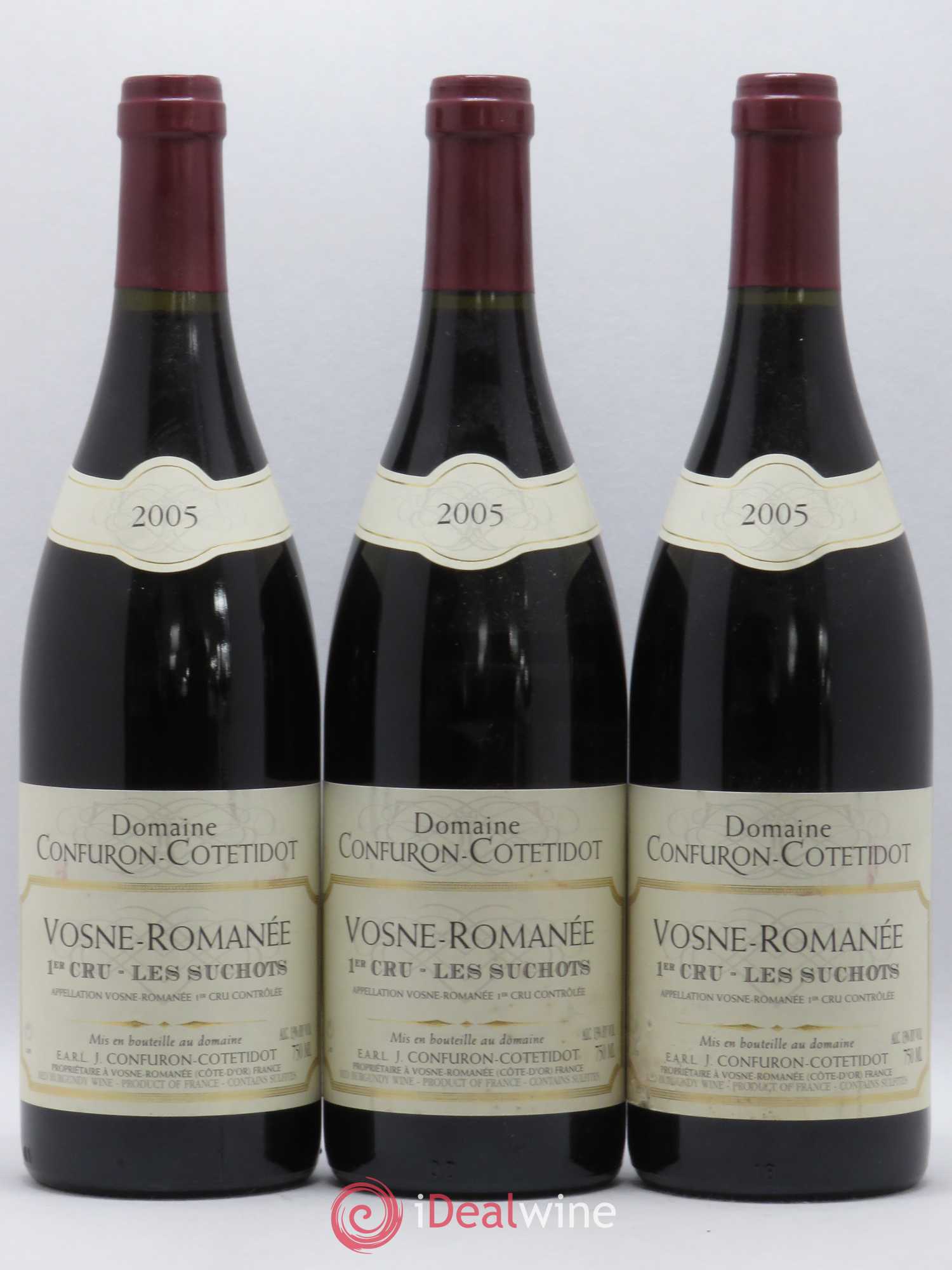 Vosne-Romanée 1er Cru Les Suchots Confuron-Cotetidot 2005 - Lot de 3 bouteilles - 0