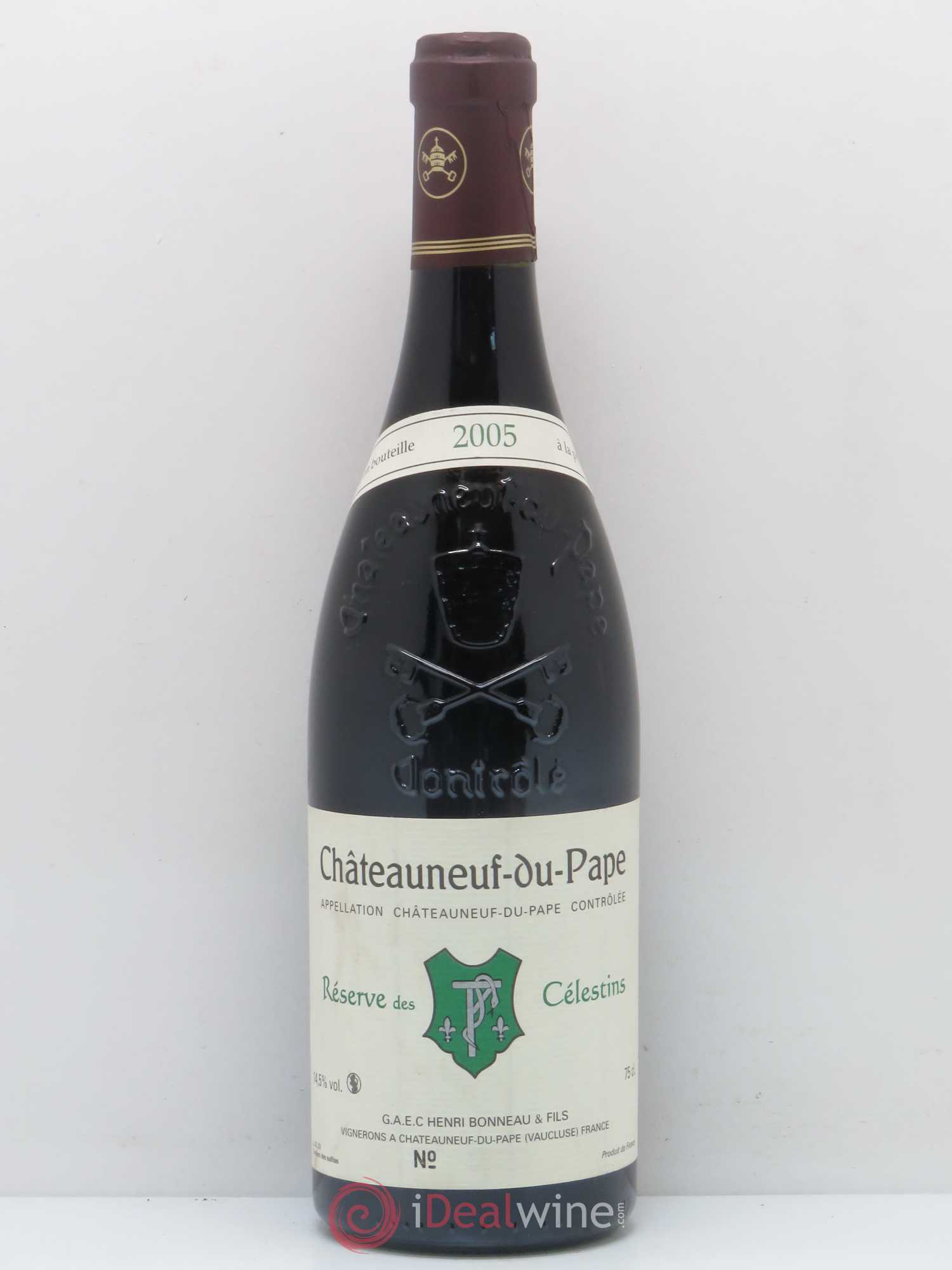 Châteauneuf-du-Pape Réserve des Célestins Henri Bonneau & Fils 2005 - Lot de 1 bouteille - 0