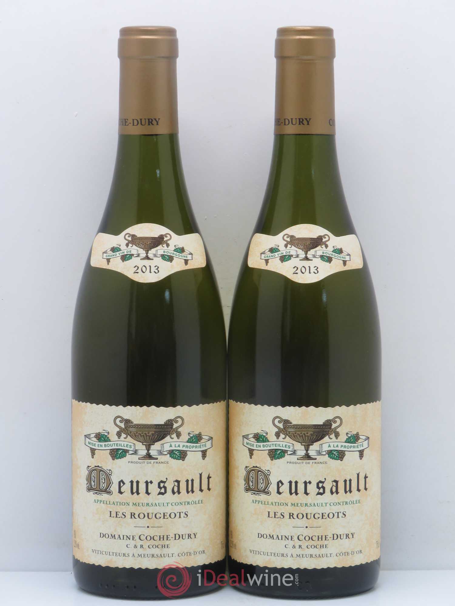 Meursault Les Rougeots Coche Dury (Domaine) 2013 - Lot de 2 bouteilles - 0