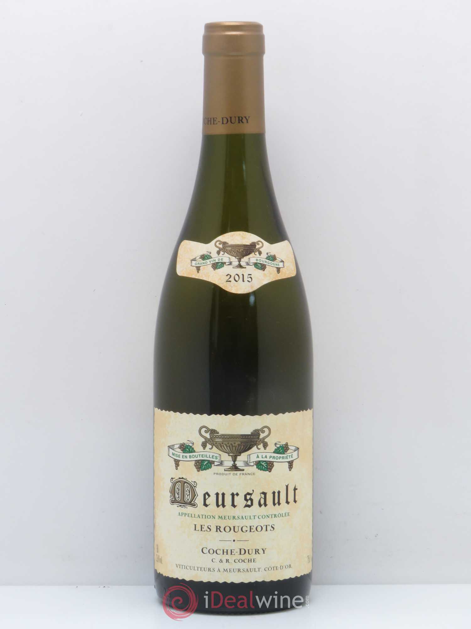 Meursault Les Rougeots Coche Dury (Domaine) 2015 - Lot de 1 bouteille - 0
