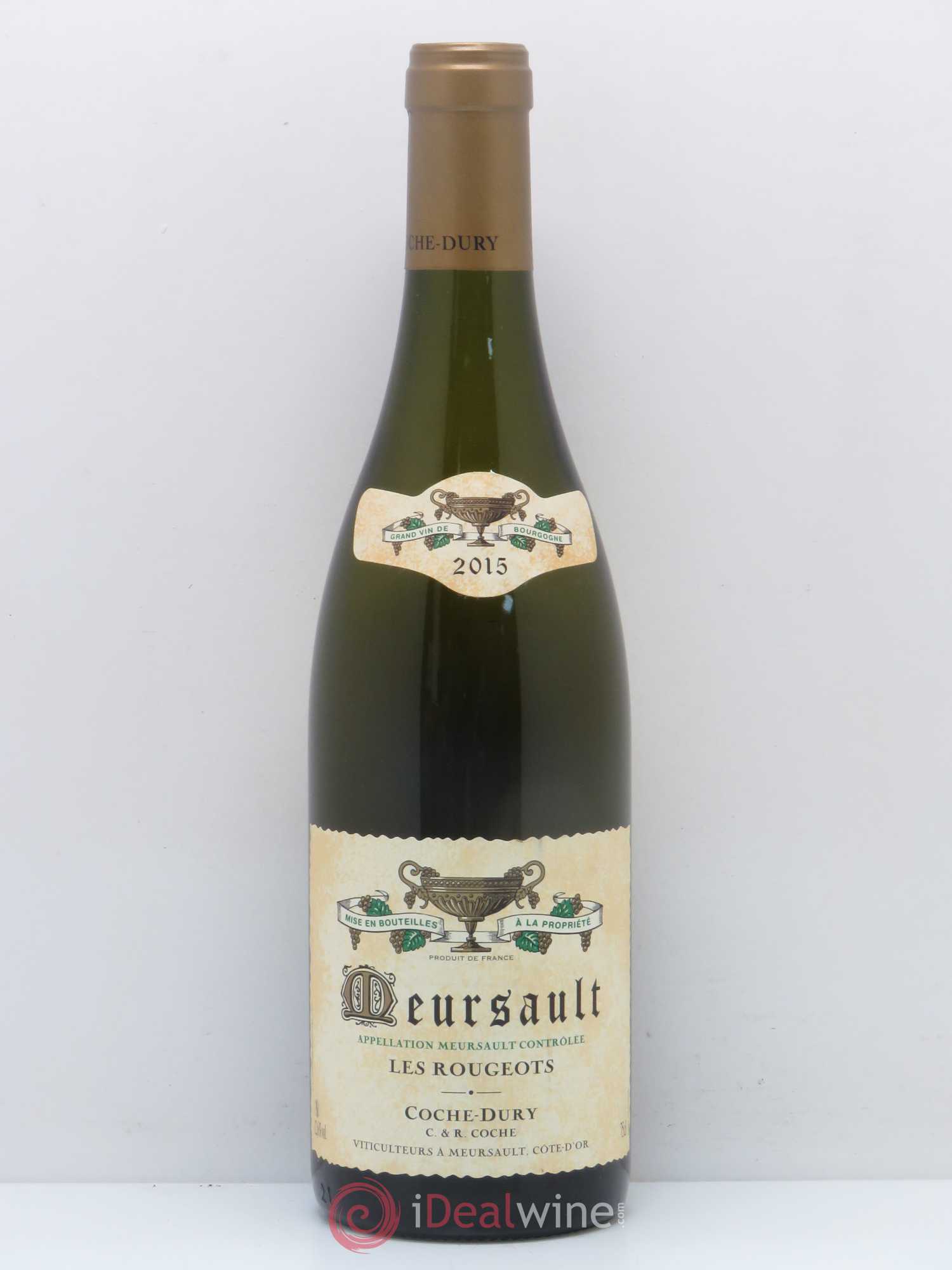 Meursault Les Rougeots Coche Dury (Domaine) 2015 - Lot de 1 bouteille - 0