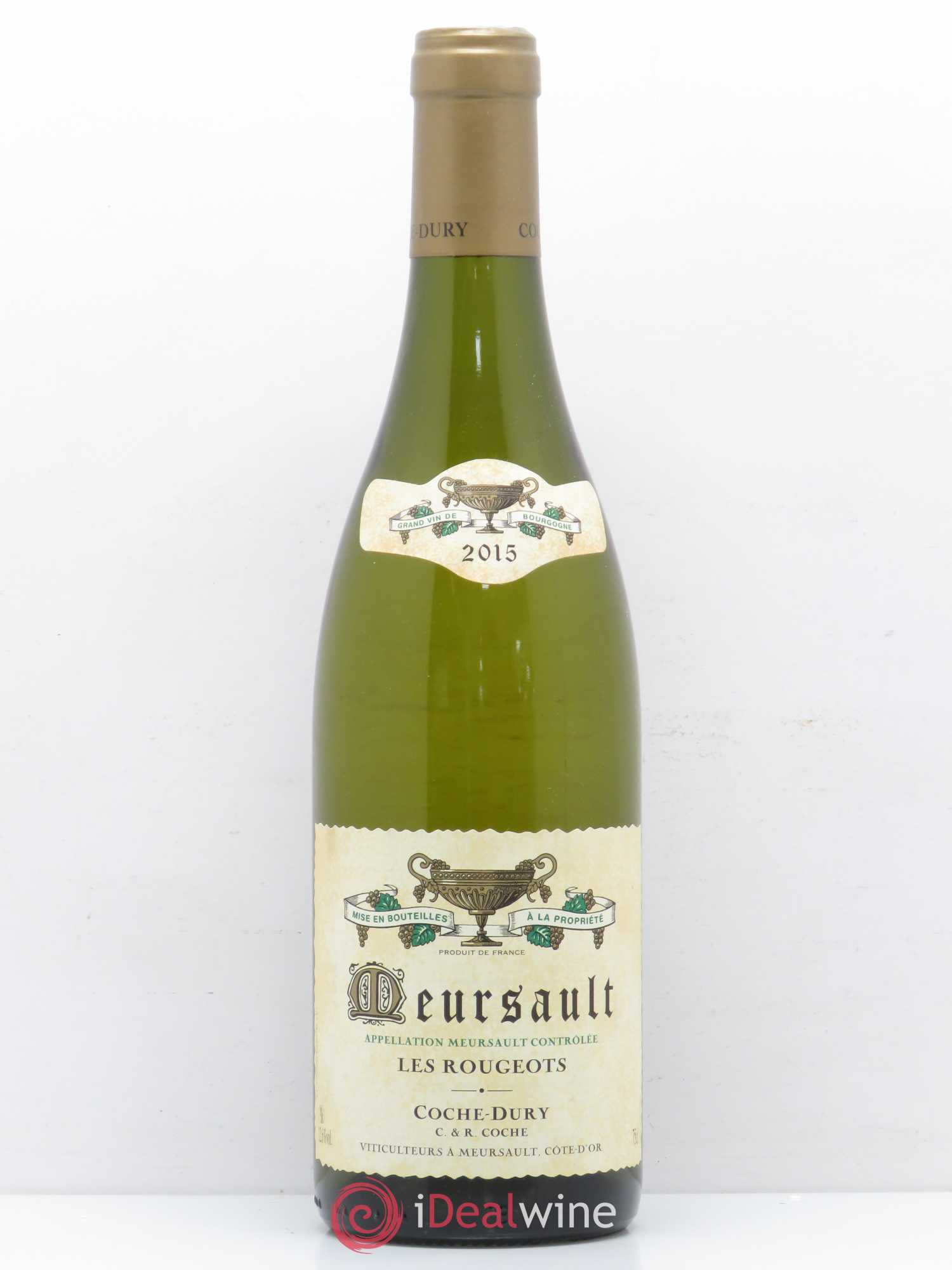 Meursault Les Rougeots Coche Dury (Domaine) 2015 - Lot de 1 bouteille - 0