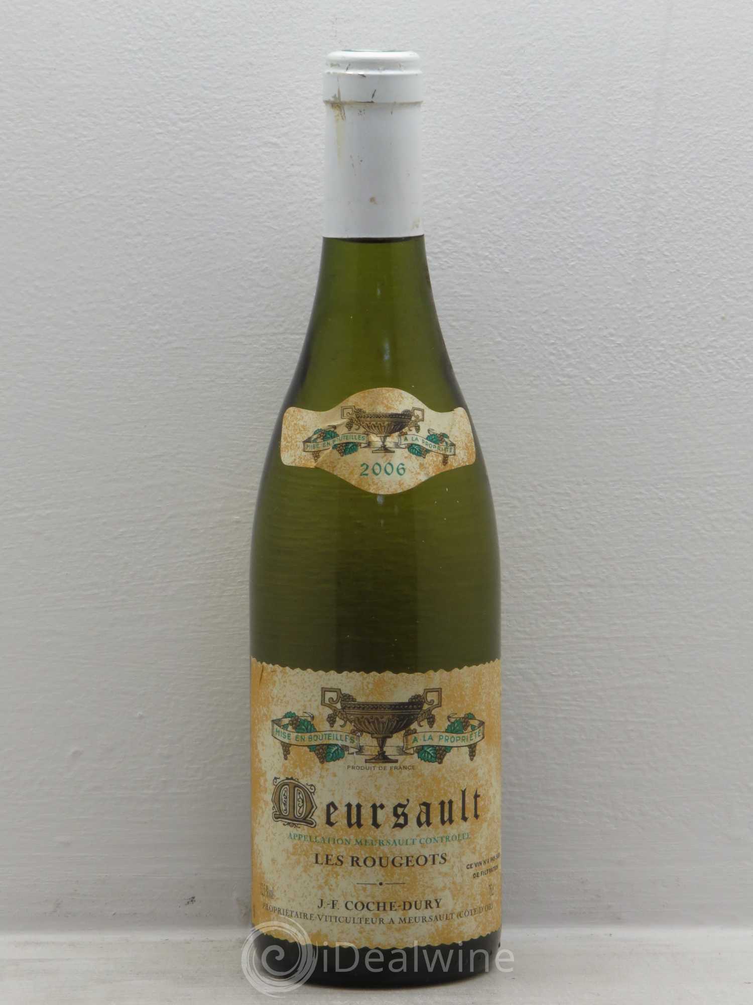 Meursault Les Rougeots Coche Dury (Domaine) 2006 - Lot de 1 bouteille - 0