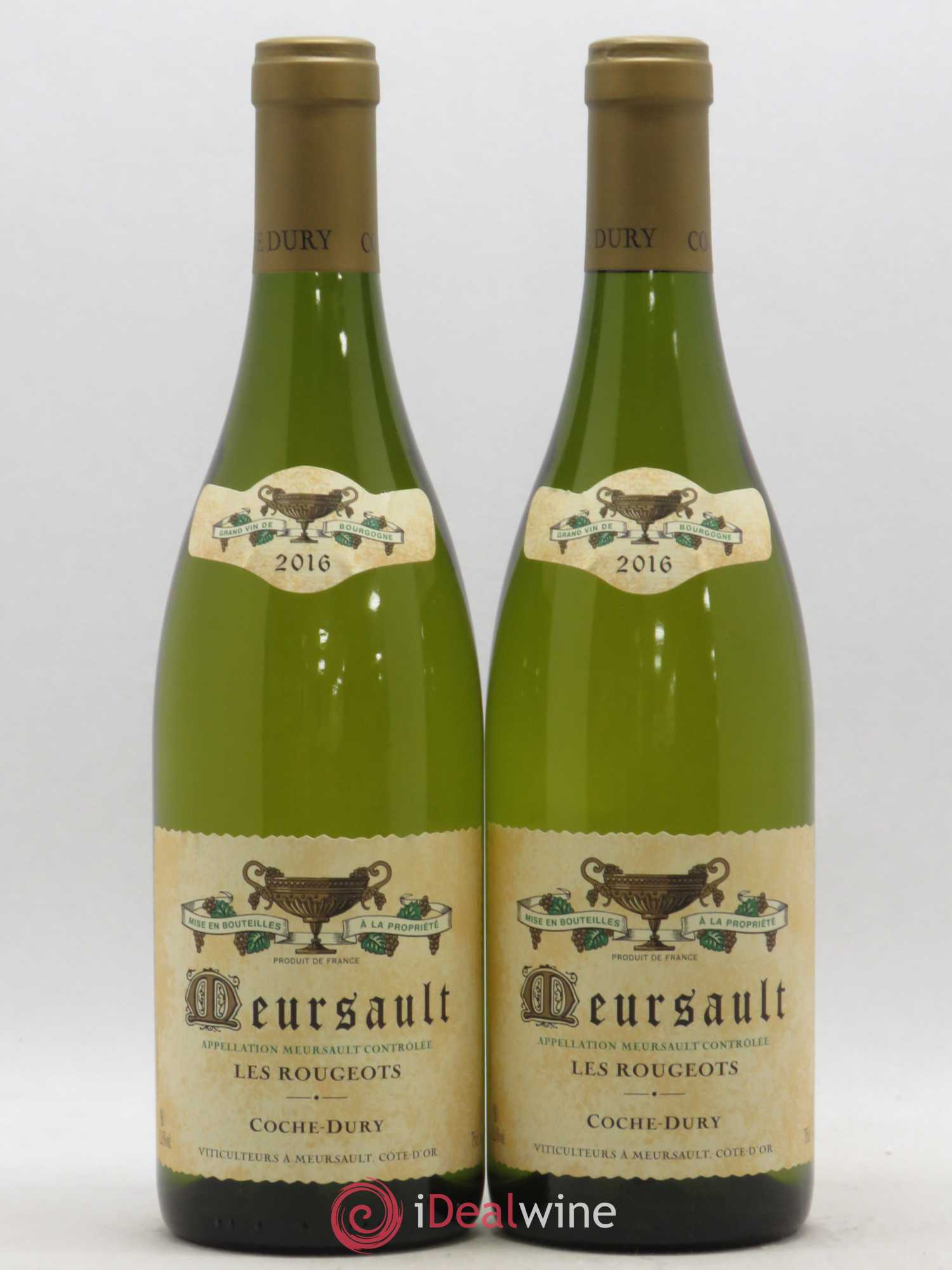 Meursault Les Rougeots Coche Dury (Domaine) 2016 - Lot de 2 bouteilles - 0