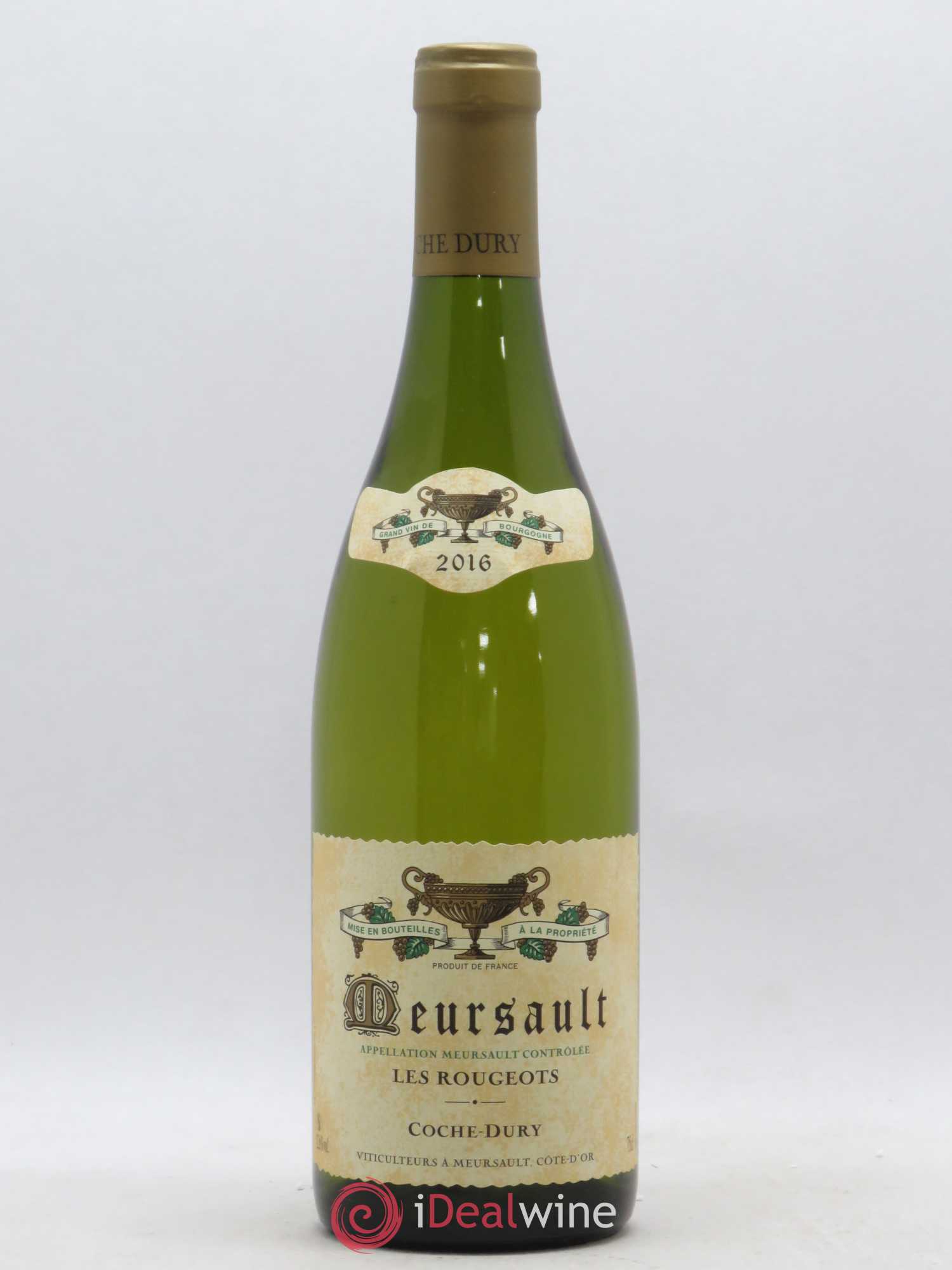 Meursault Les Rougeots Coche Dury (Domaine) 2016 - Lot de 1 bouteille - 0