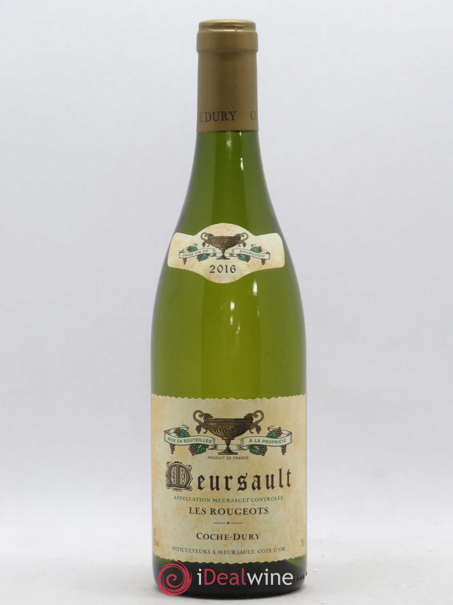 Meursault Les Rougeots Coche Dury (Domaine) 2016 - Lot de 1 bouteille - 0