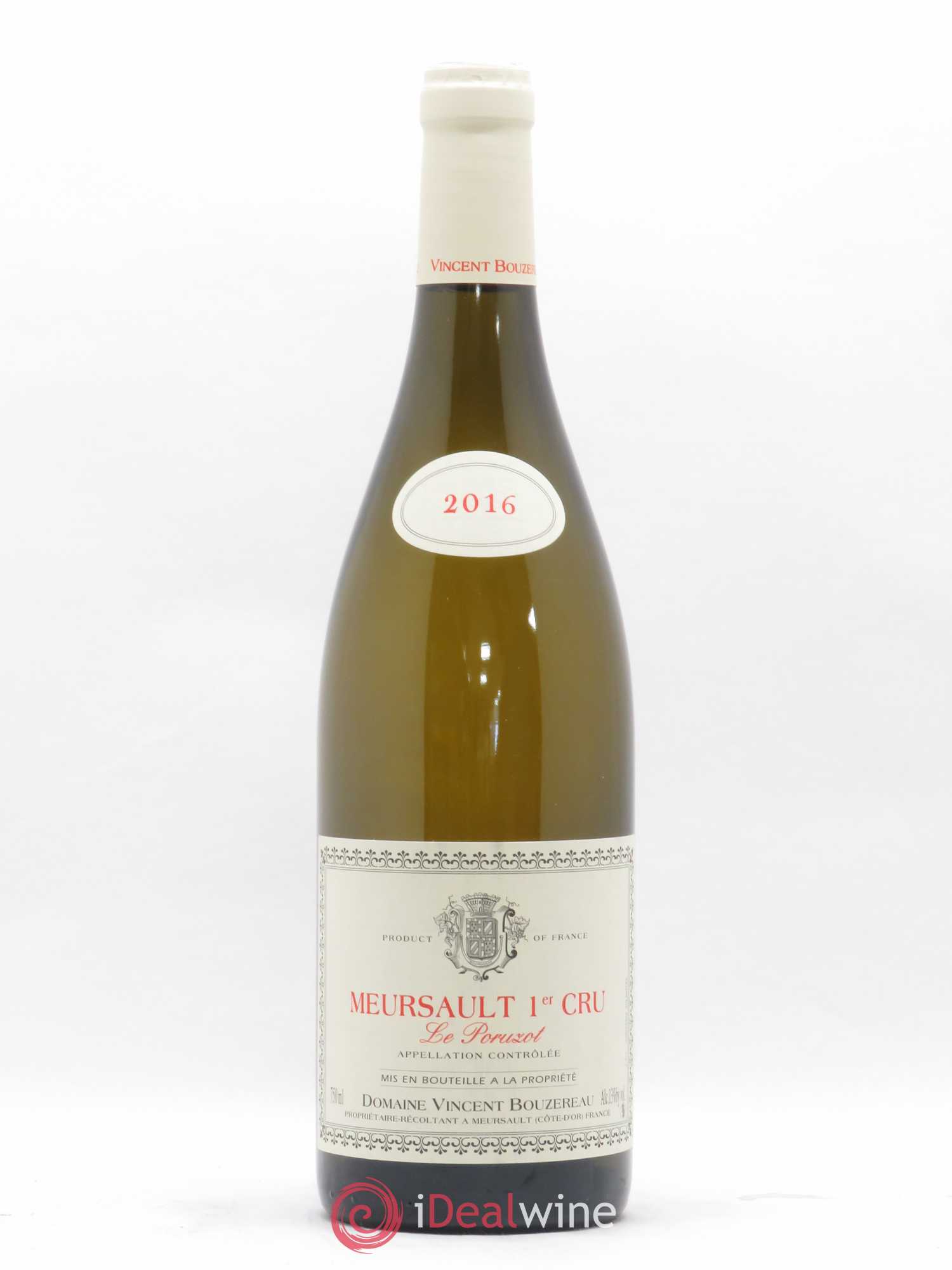 Meursault 1er Cru Le Poruzot Vincent Bouzereau 2016 - Posten von 1 Flasche - 0