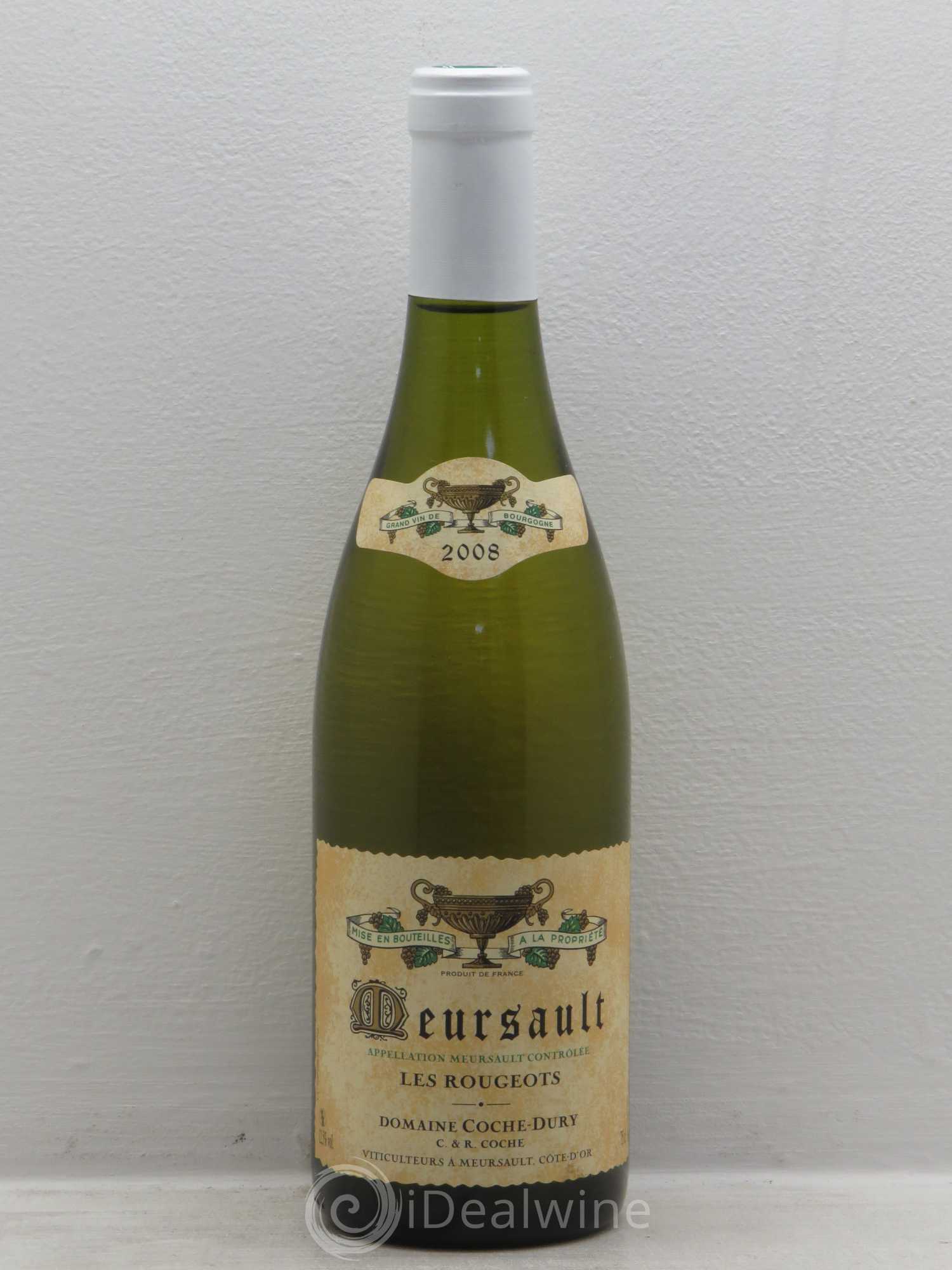 Meursault Les Rougeots Coche Dury (Domaine) 2008 - Lot de 1 bouteille - 0