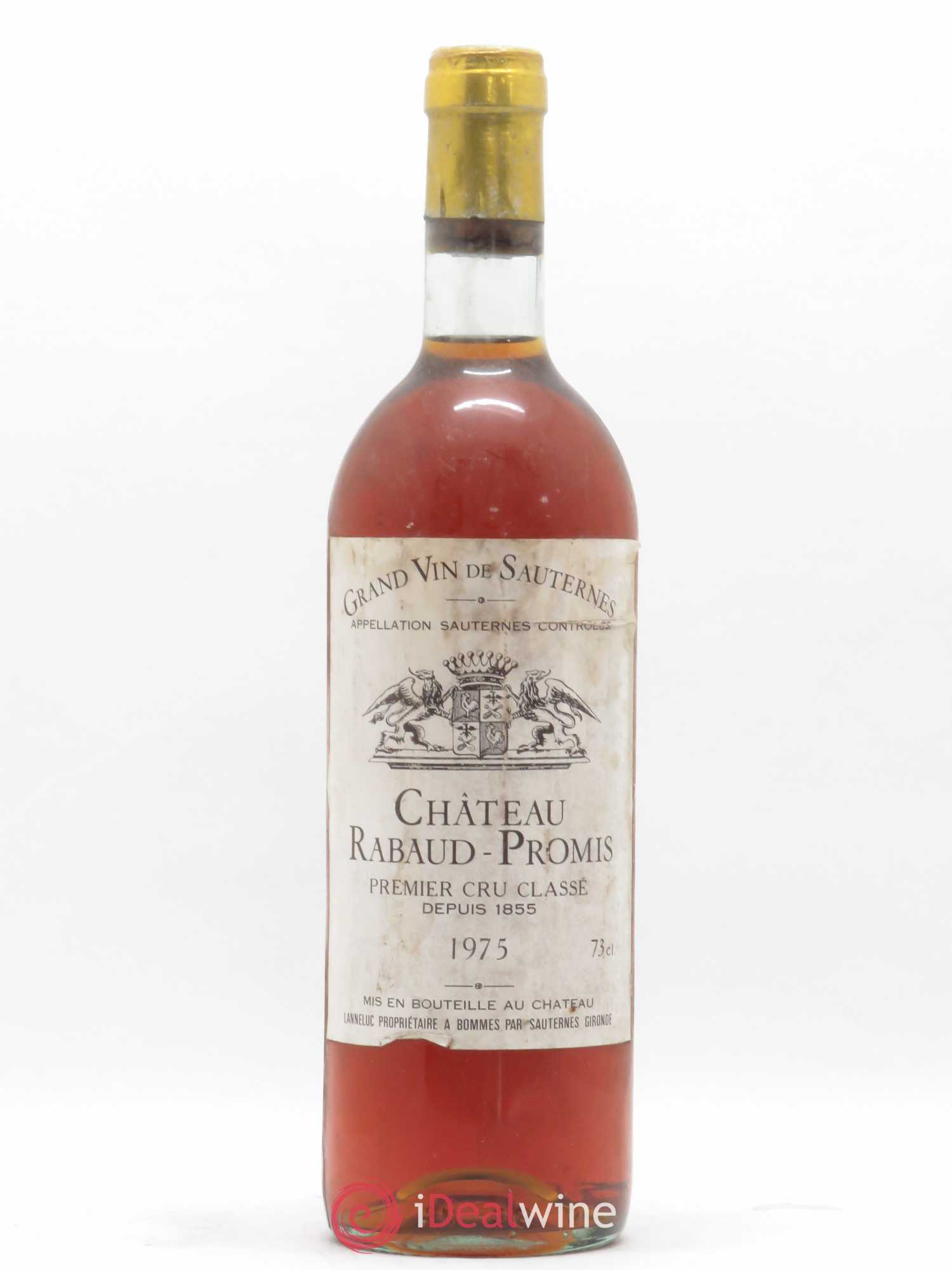 Château Rabaud Promis 1er Grand Cru Classé 1975 - Posten von 1 Flasche - 0