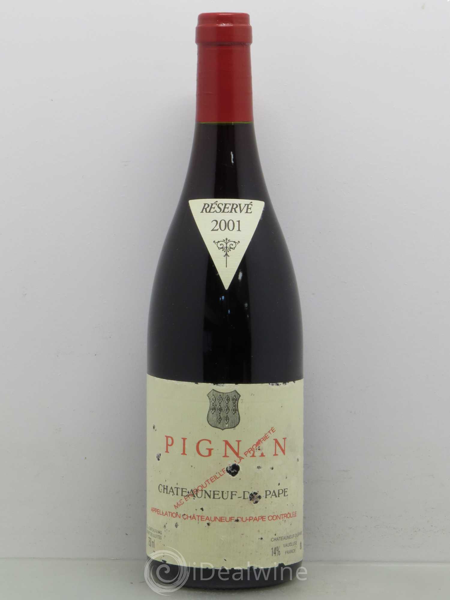Châteauneuf-du-Pape Pignan Emmanuel Reynaud 2001 - Lot de 1 bouteille - 0