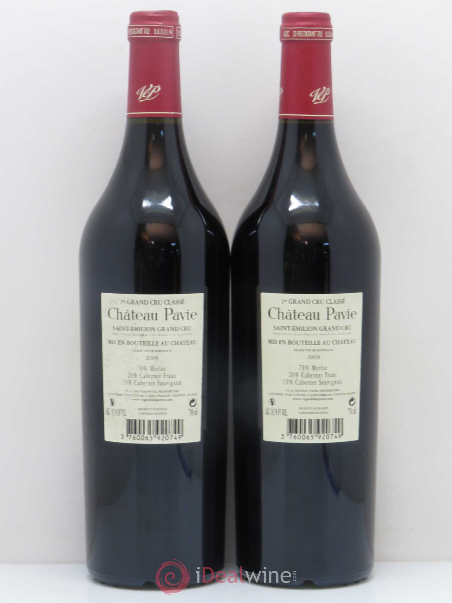 Château Pavie 1er Grand Cru Classé A 2009 - Lot de 2 bouteilles - 1