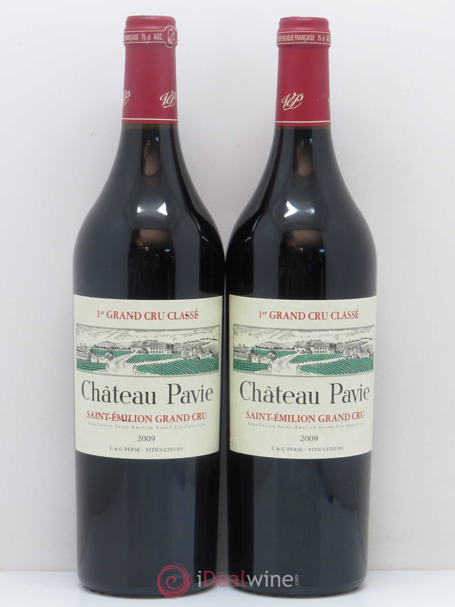Château Pavie 1er Grand Cru Classé A 2009 - Lot de 2 bouteilles - 0