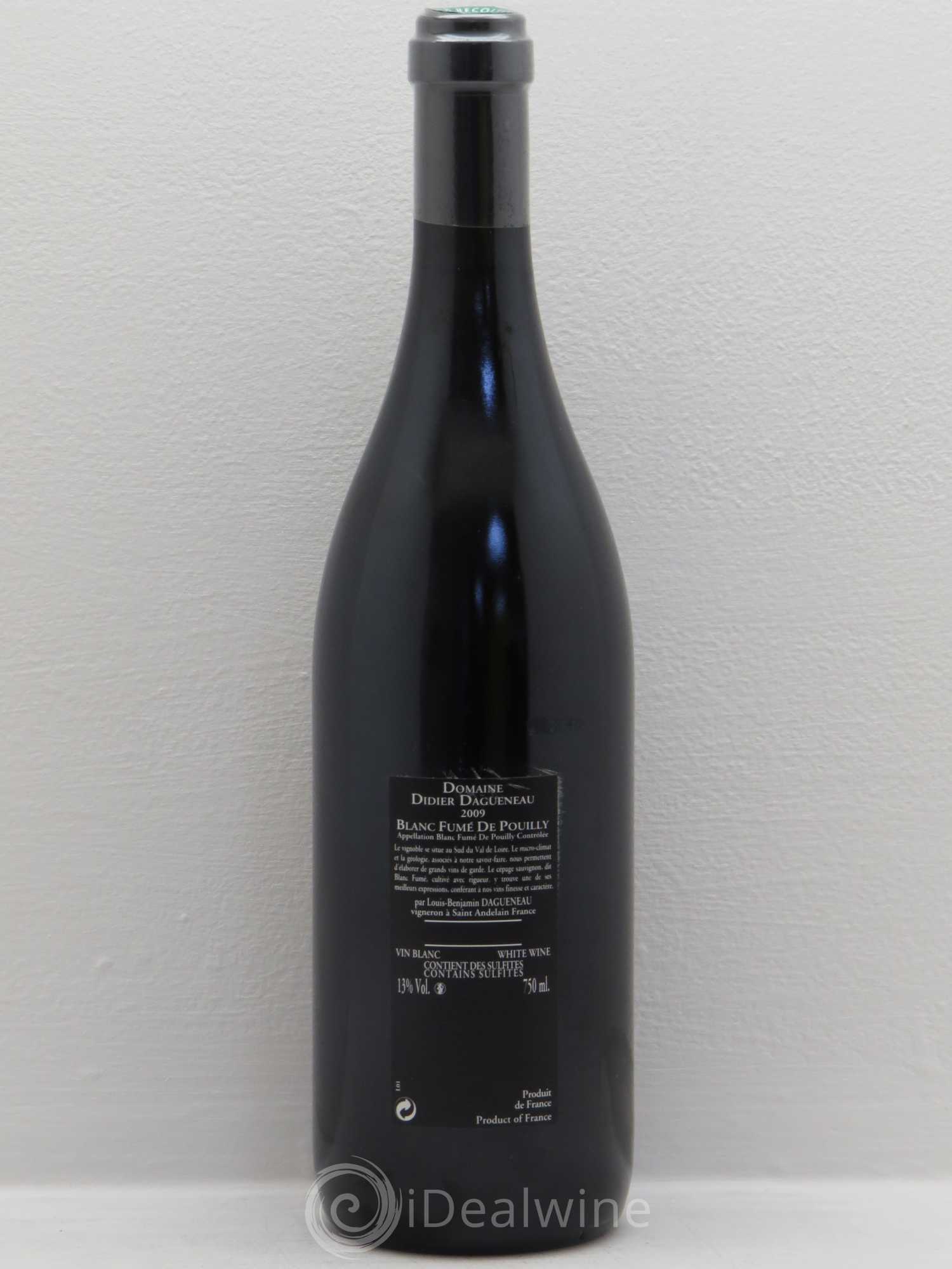 Vin de France (anciennement Pouilly-Fumé) Silex Dagueneau (Domaine Didier - Louis-Benjamin) 2009 - Lot de 1 bouteille - 1