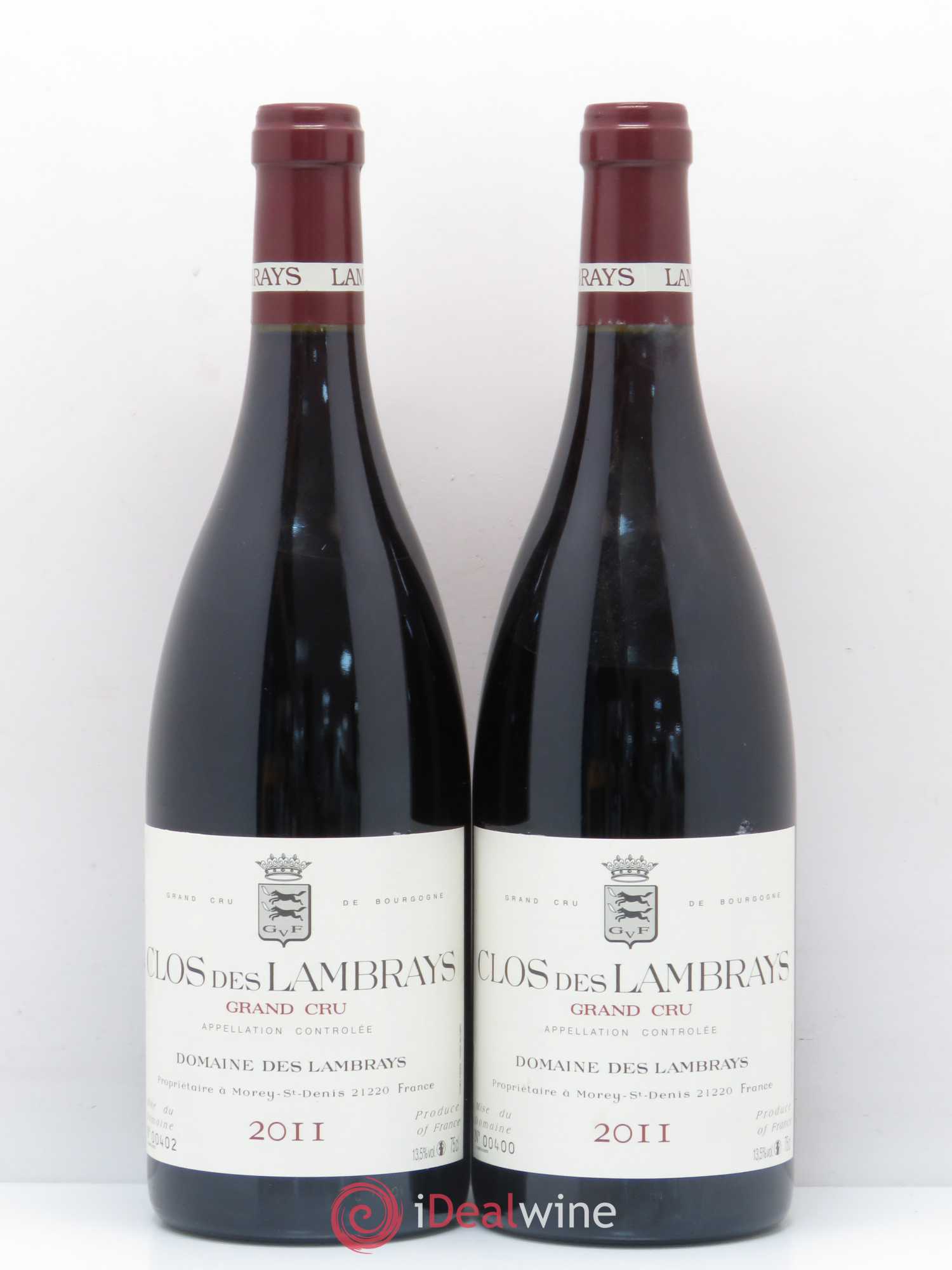 Clos des Lambrays Grand Cru Domaine des Lambrays 2011 - Lot de 2 bouteilles - 0