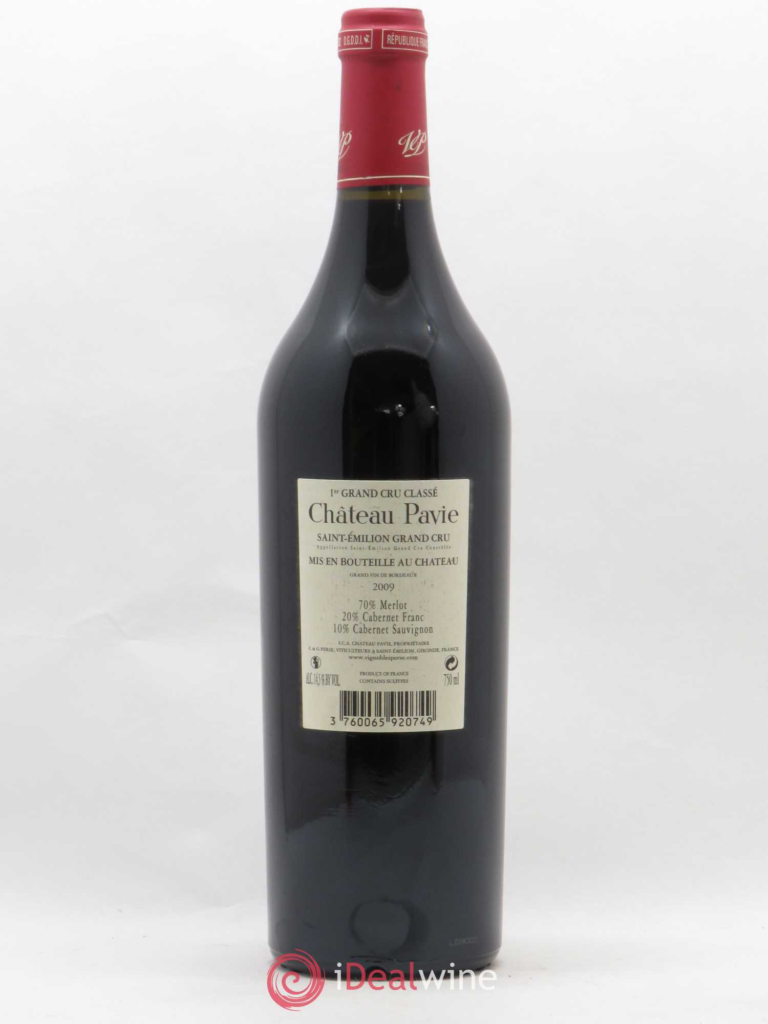 Château Pavie 1er Grand Cru Classé A 2009 - Lot de 1 bouteille - 1