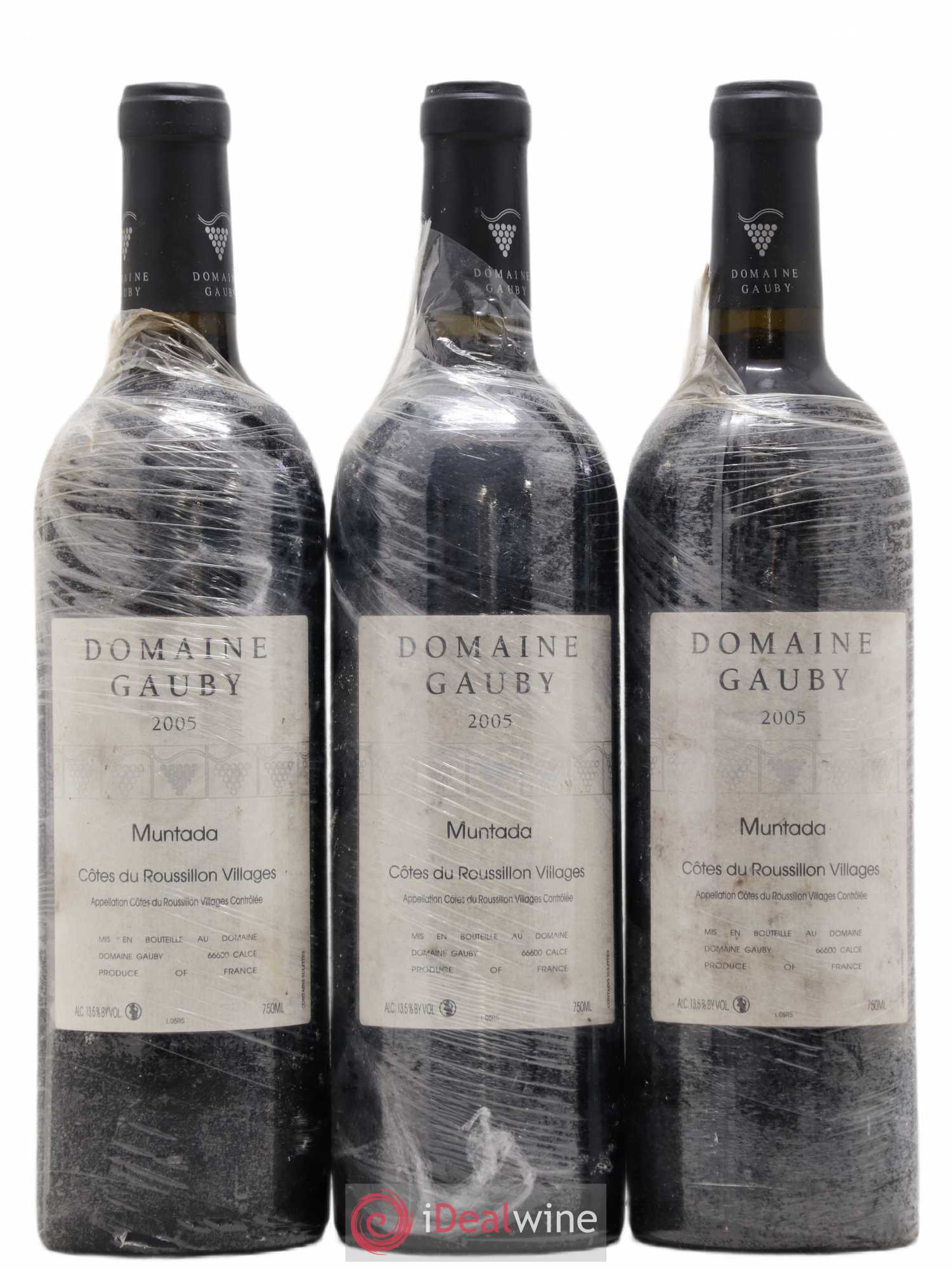 Côtes Catalanes (anciennement Côtes du Roussillon Villages) La Muntada Gauby (Domaine) 2005 - Lot de 3 bouteilles - 0