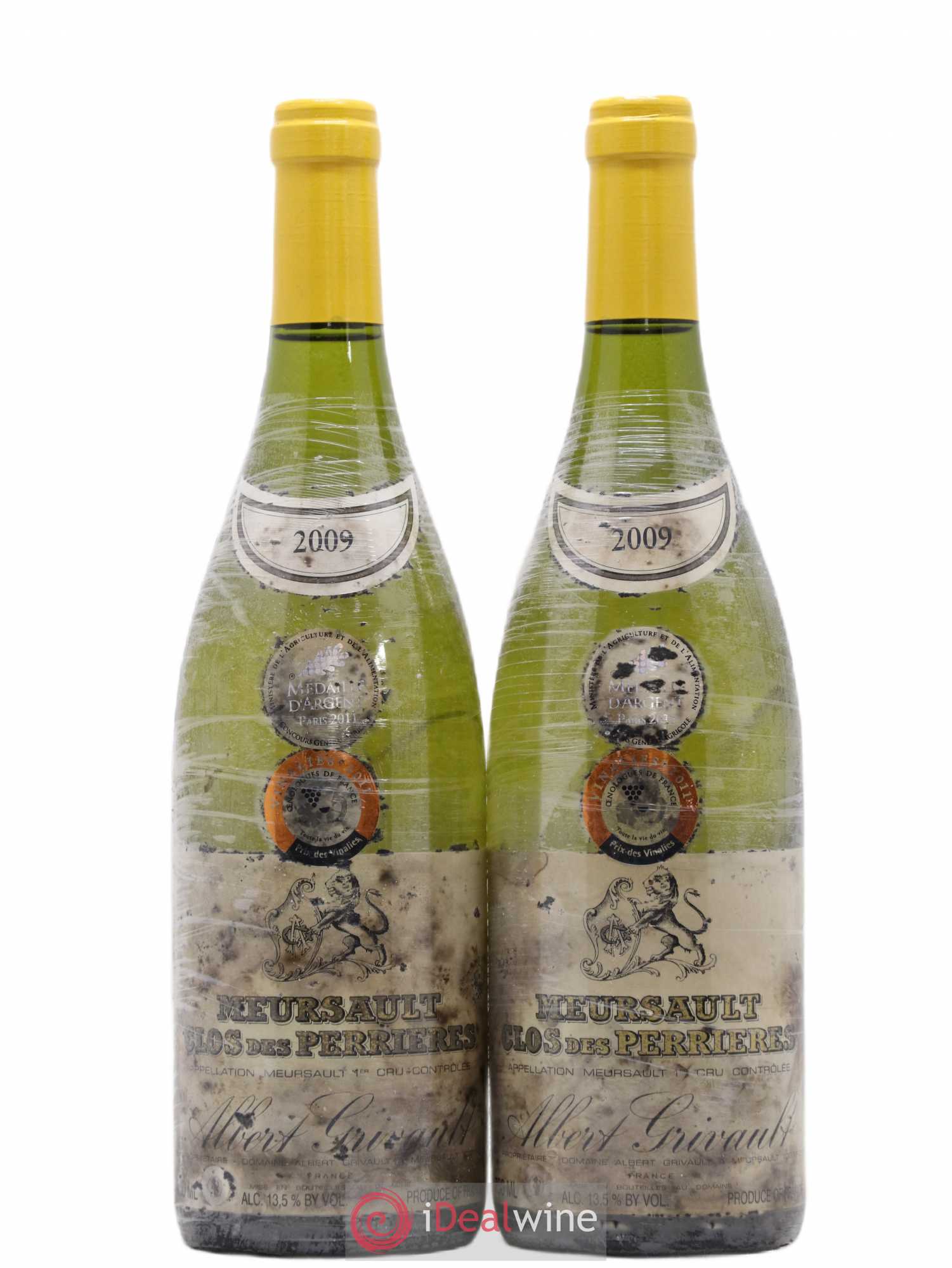 Meursault 1er Cru Clos des Perrières Monopole Albert Grivault 2009 - Lot de 2 bouteilles - 0