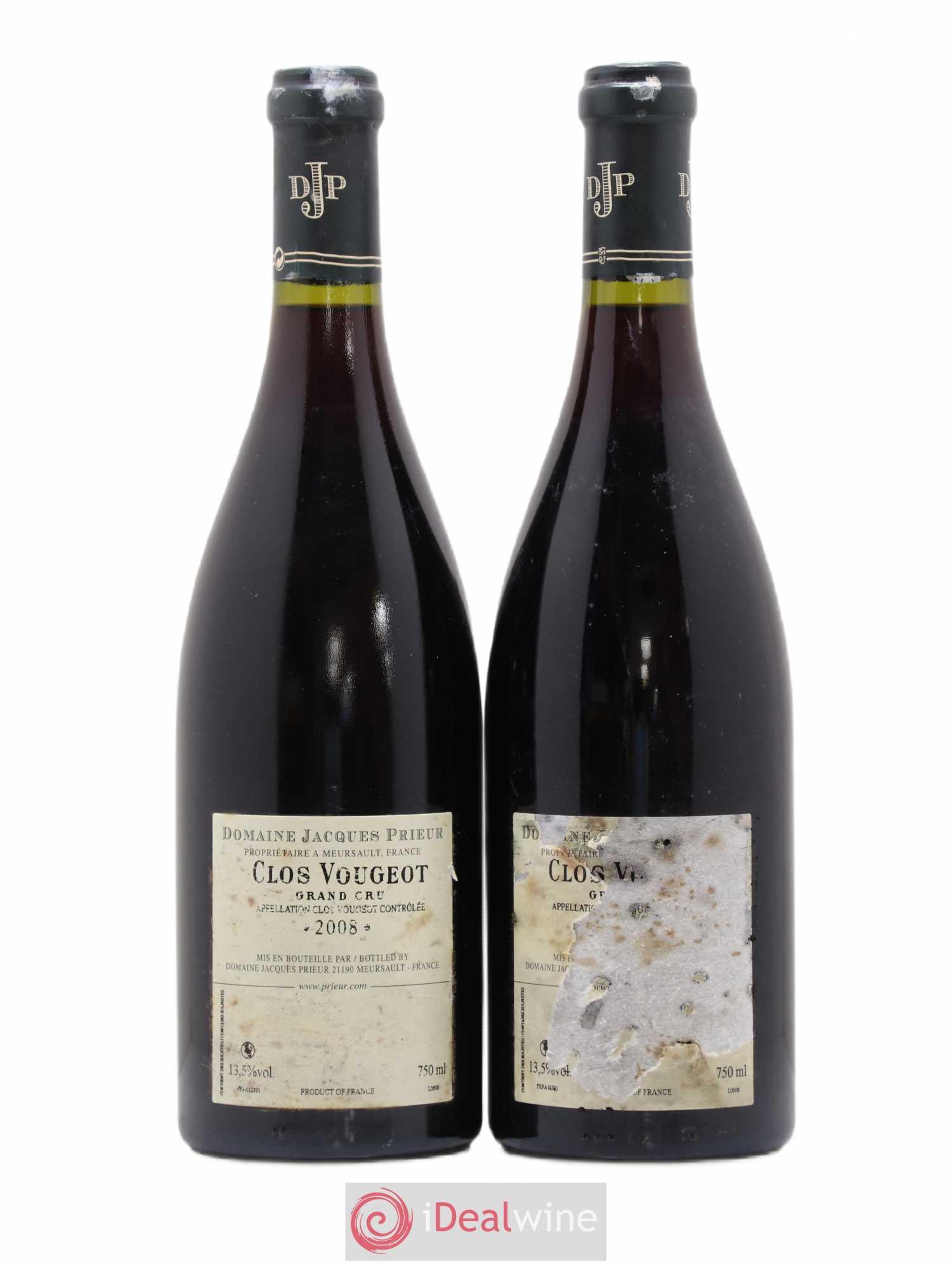 Clos de Vougeot Grand Cru Jacques Prieur (Domaine) 2008 - Lot de 2 bouteilles - 1