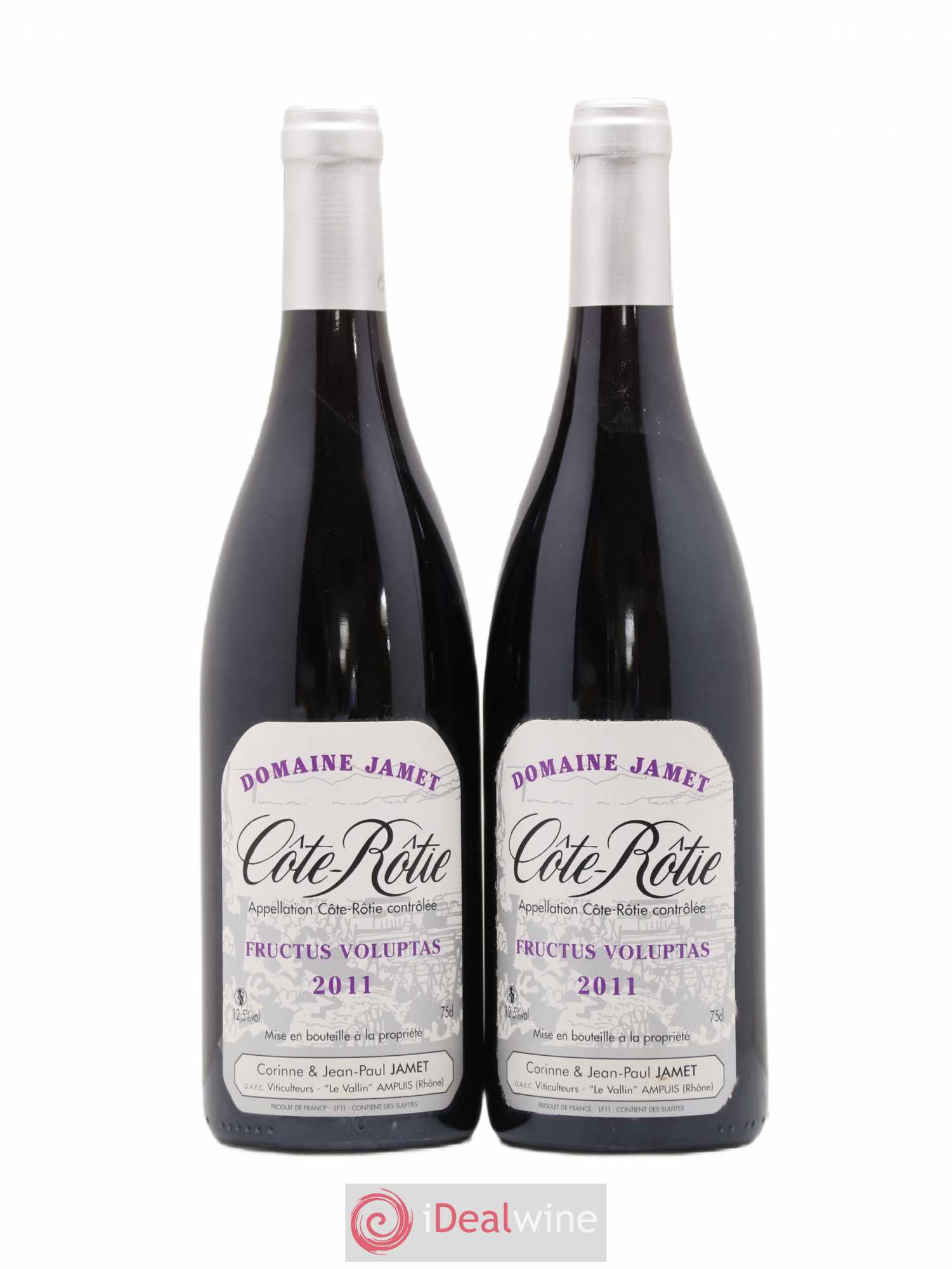Côte-Rôtie Fructus Voluptas Jamet (Domaine) 2011 - Lot de 2 bouteilles - 0
